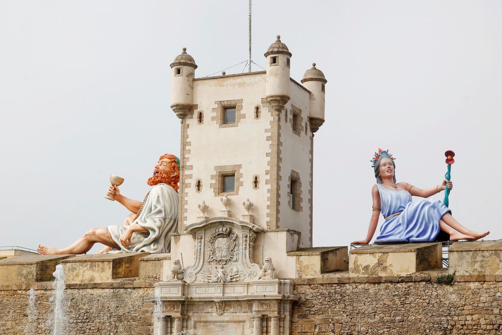 El dios Baco y la diosa Salacia dan la bienvenida al Carnaval de Cádiz 2026
