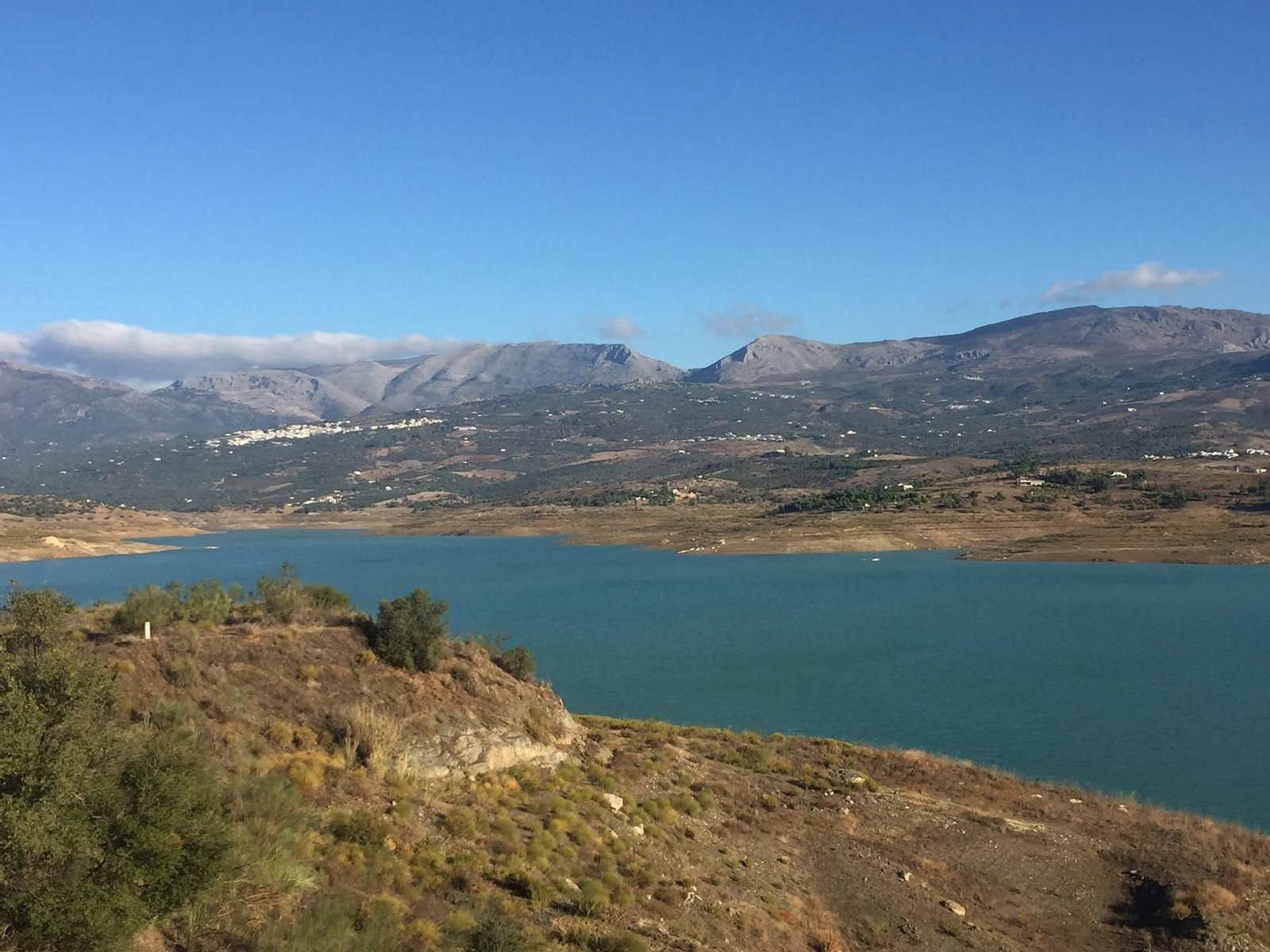 El pantano de La Viñuela.