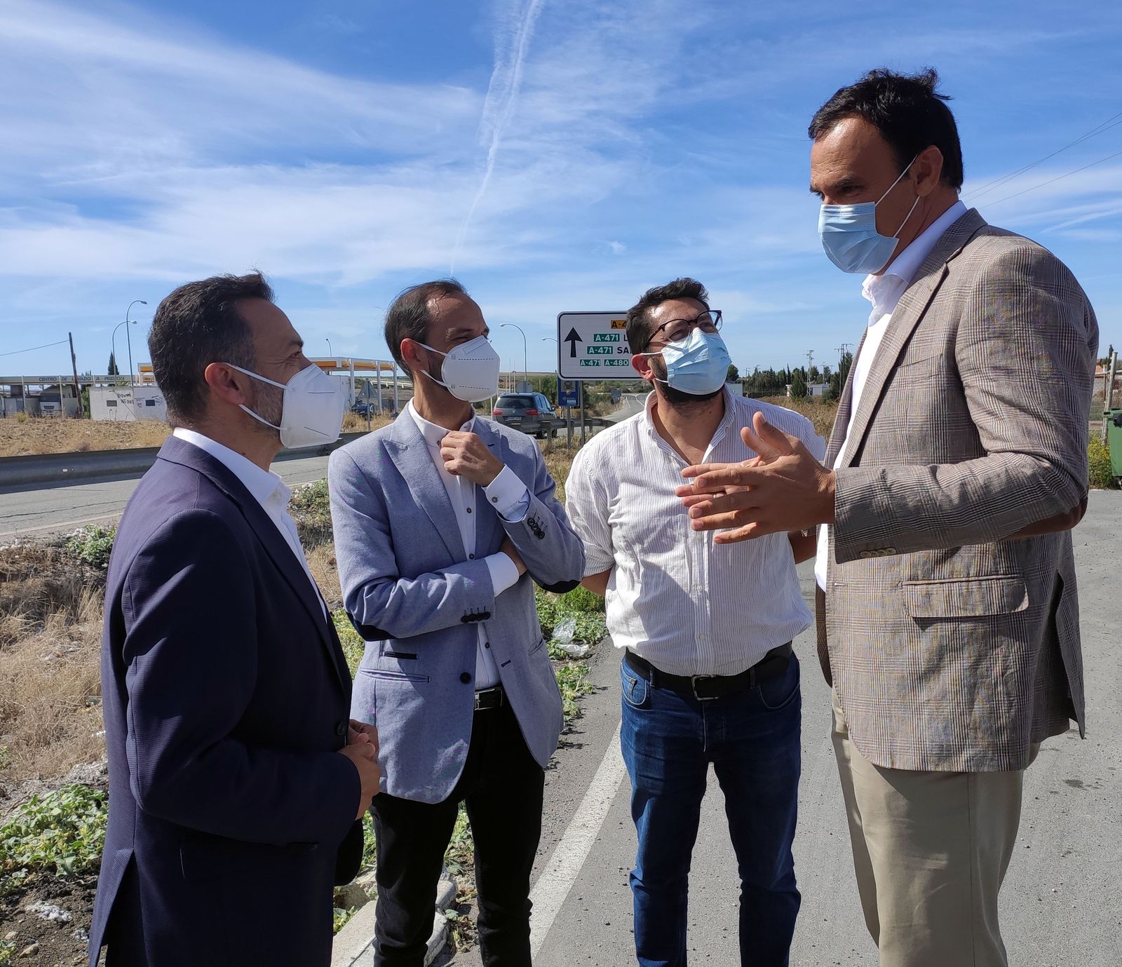 Los representantes municipales de Las Cabezas, Lebrija, Sanlúcar de Barrameda y Trebujena.