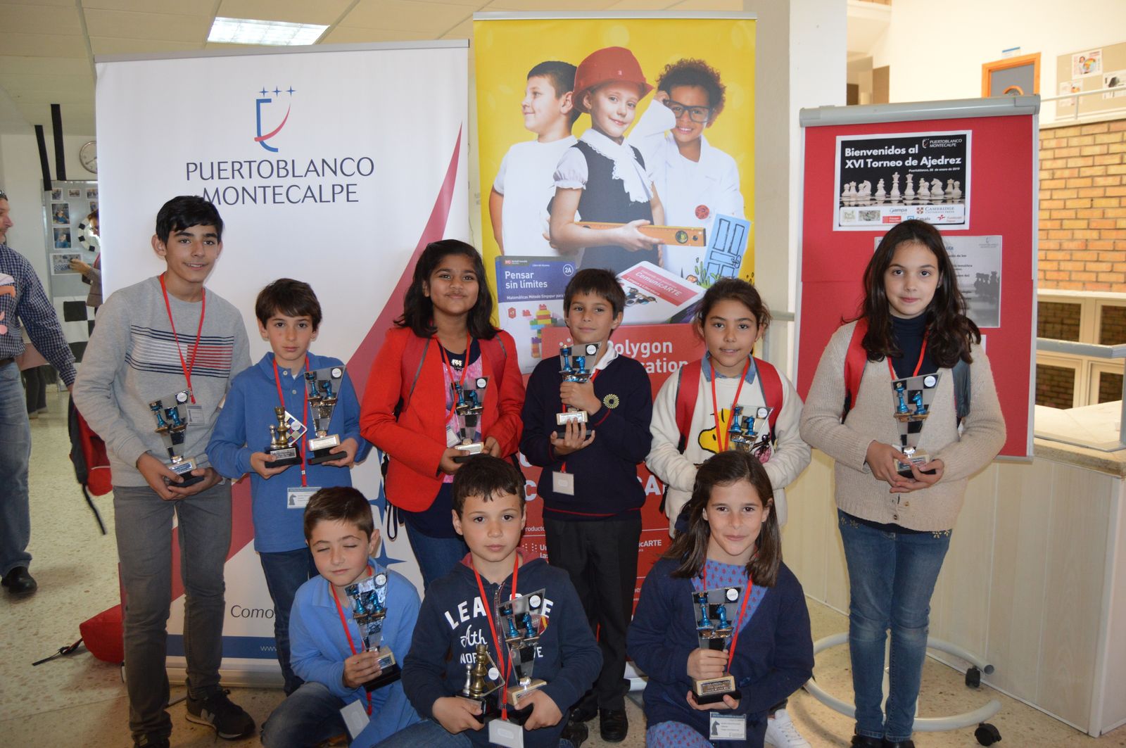 Los premiados de Montecalpe y Puertoblanco.