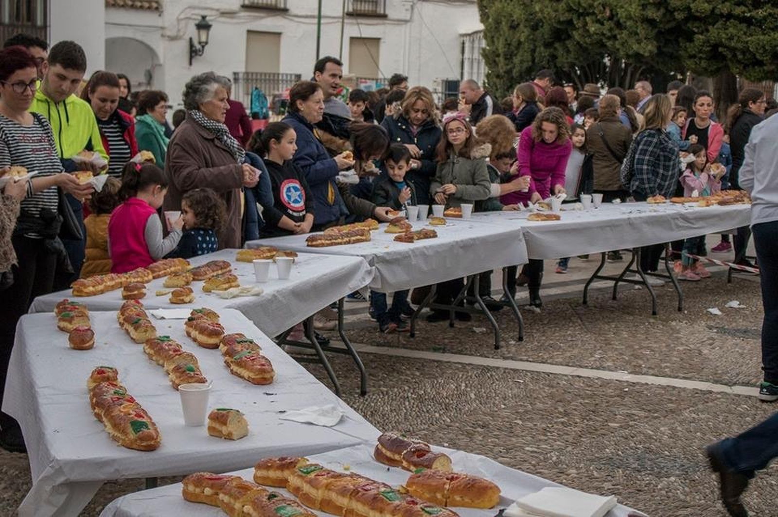 Detalle del roscón solidario del año pasado.