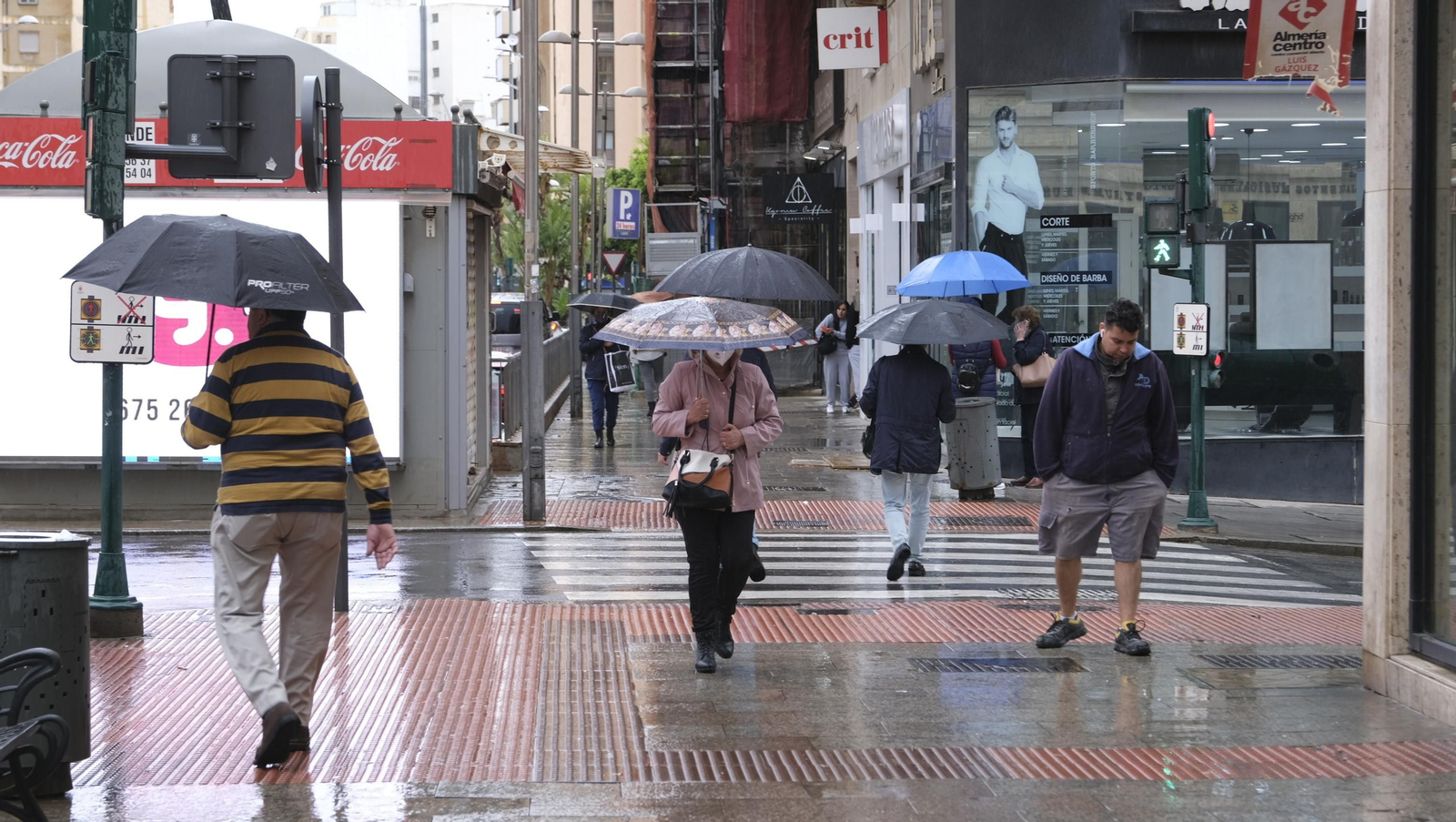 Imágenes de la lluvia en Almería.
