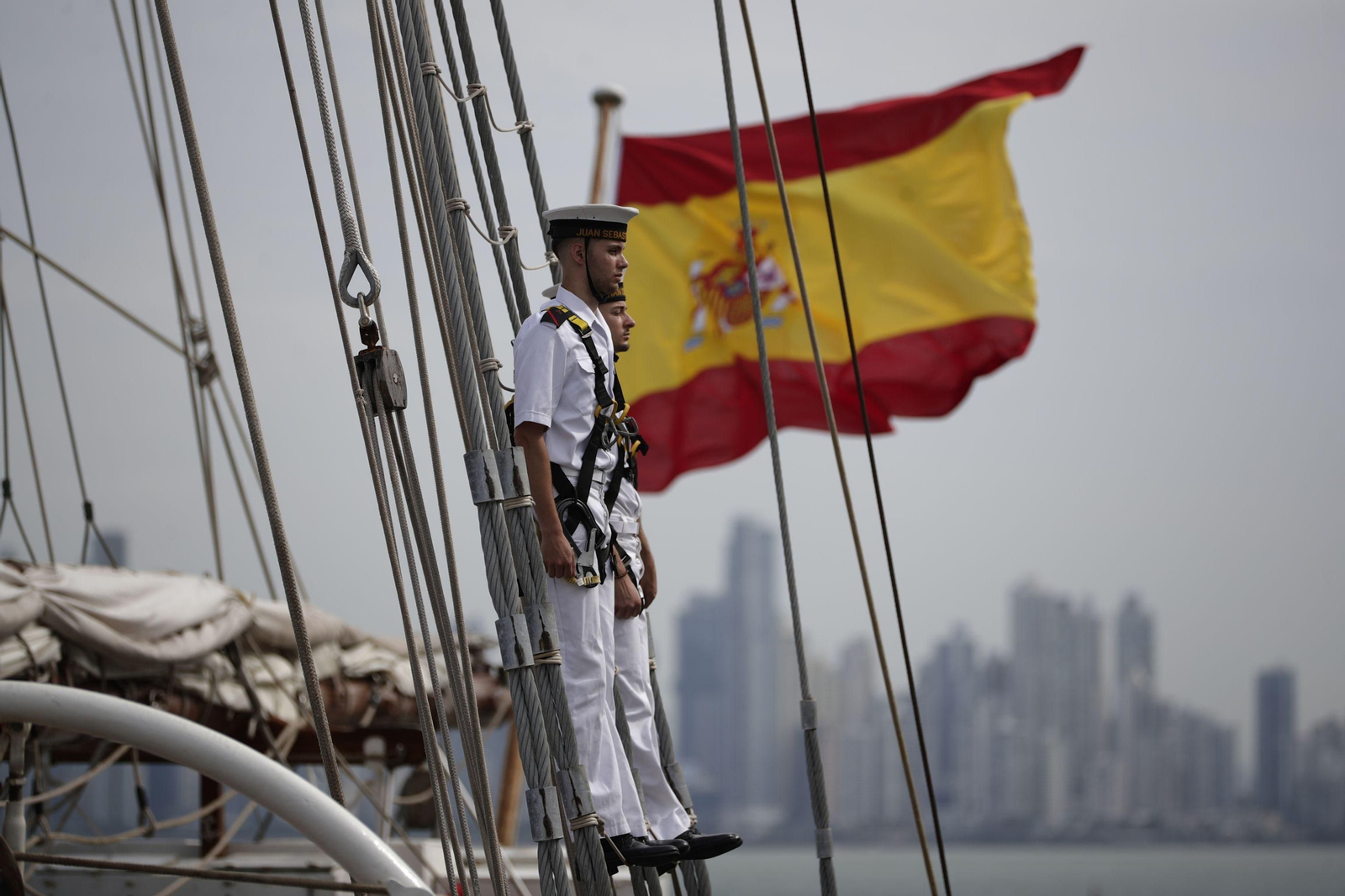 Armada: Las imágenes del 'Elcano' a su llegada a Balboa (Panamá)
