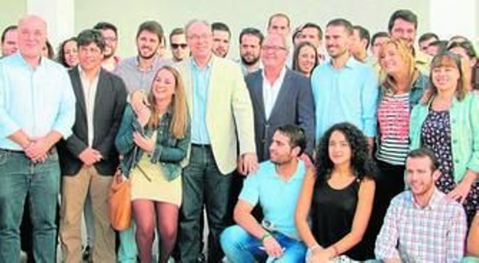 Dirigentes socialistas, ayer en el encuentro del área de Juventudes que se celebró en Montilla.