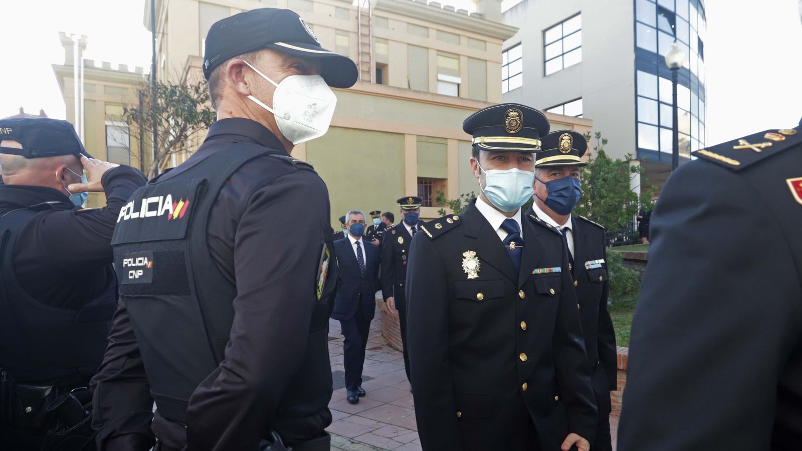 Fotos de la jura de cargo del nuevo comisario de la Policía Nacional en La Línea