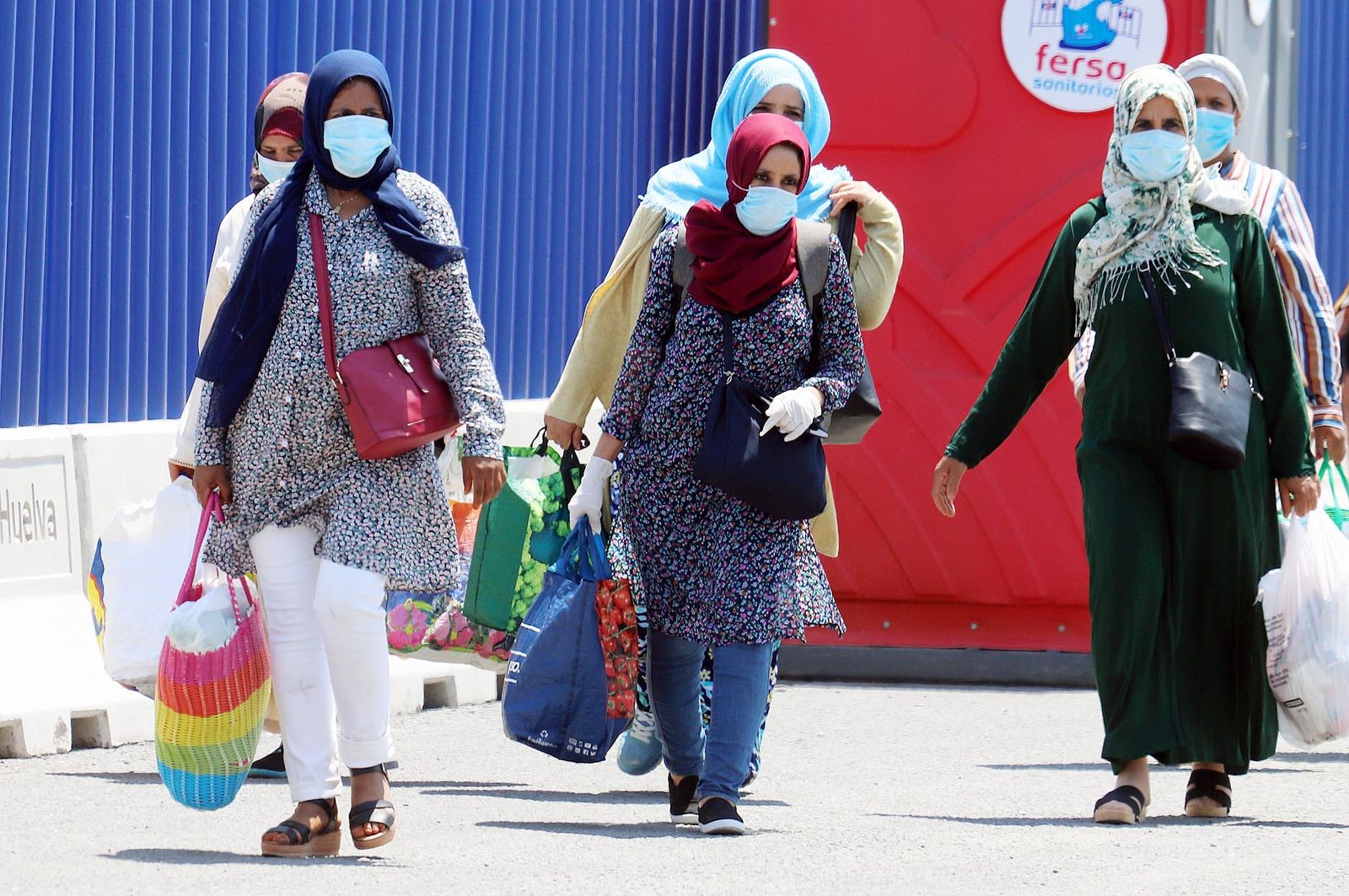 Temporeras contratadas en origen.