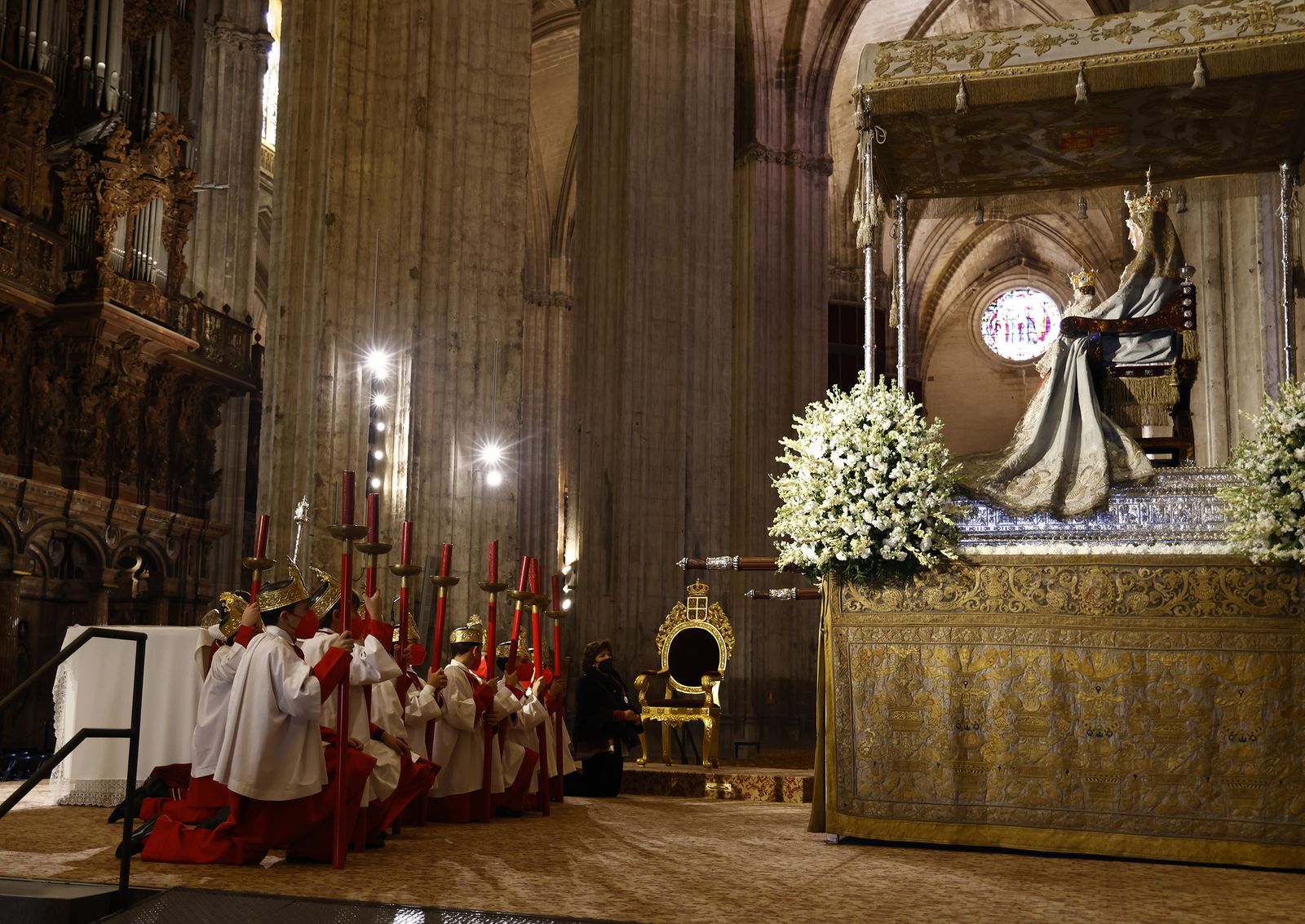 La procesión de la Virgen de los Reyes, en imágenes