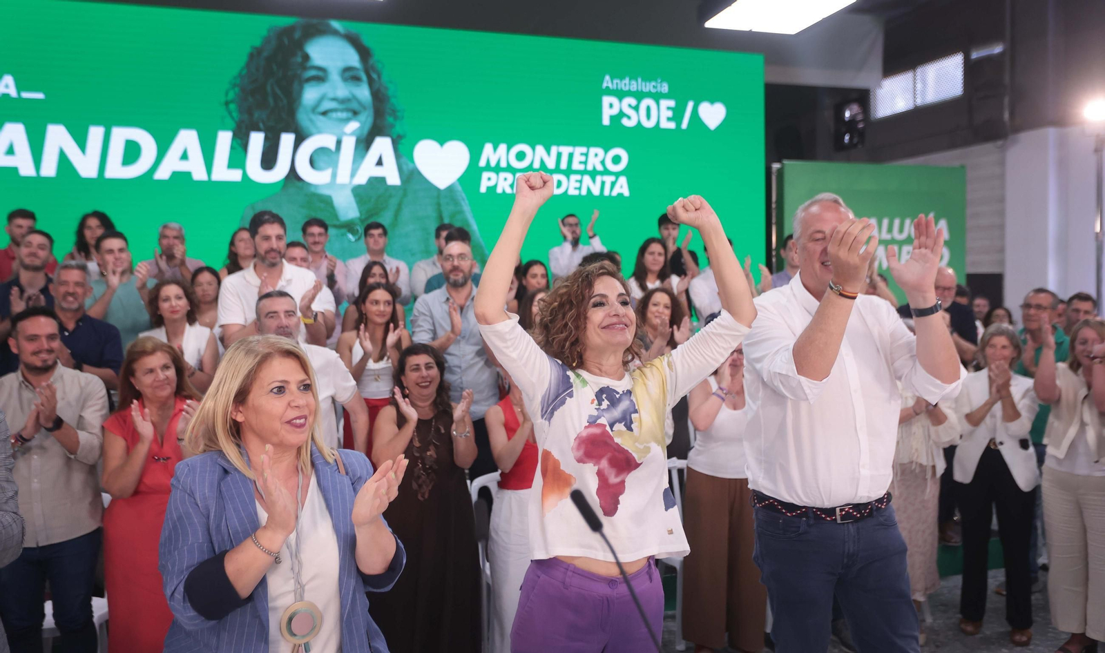 María Jesús Montero presenta en Jerez su candidatura a la Junta de Andalucía