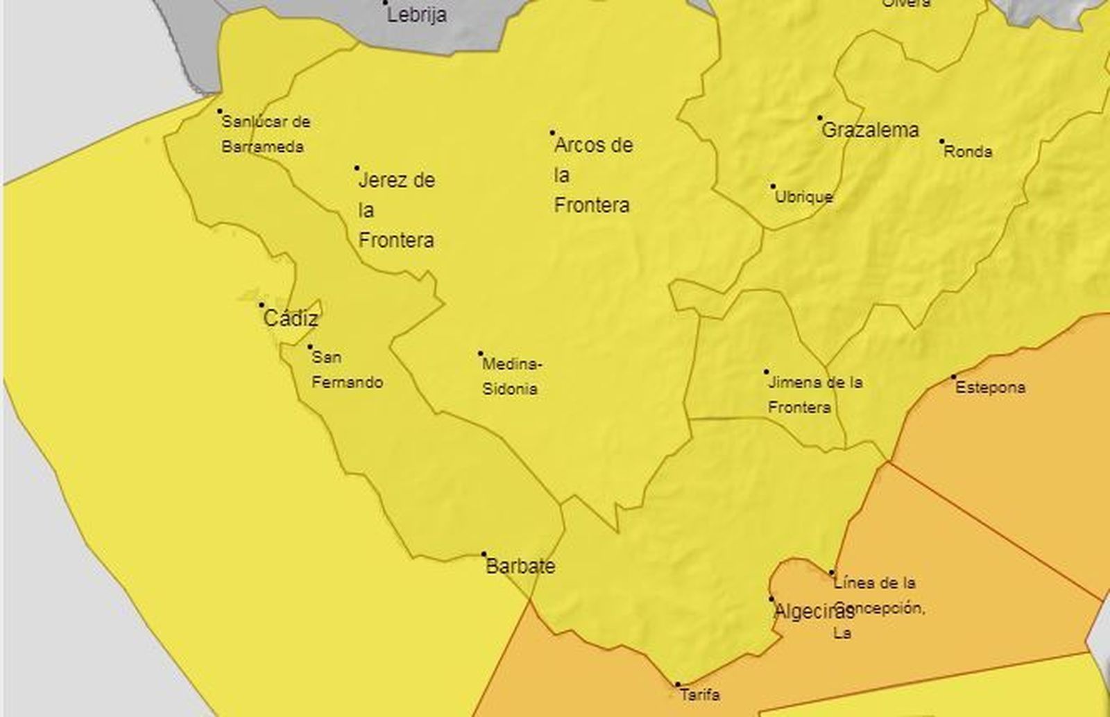 La alerta por fuertes vientos se extiende a toda la provincia.