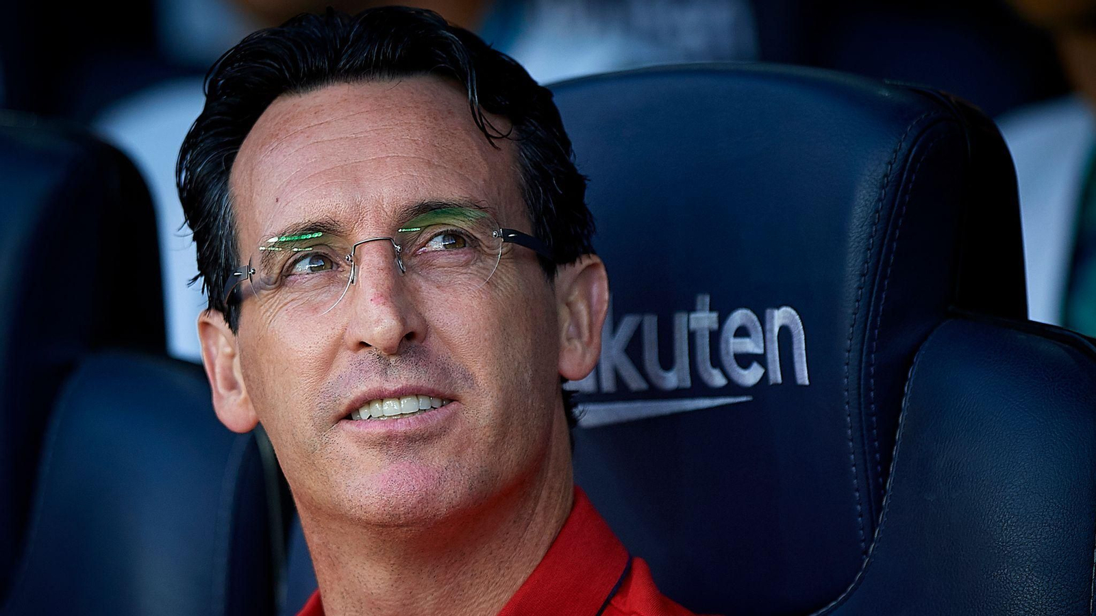 Primer plano de Unai Emery.