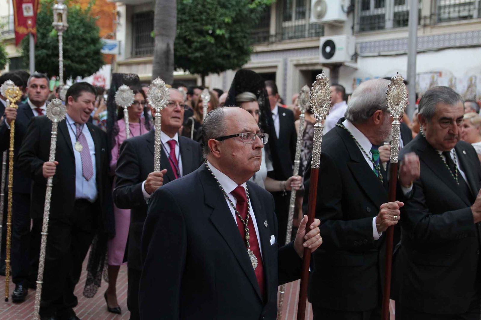 Imágenes del Señor de Pasión en la procesión del centenario de la hermandad