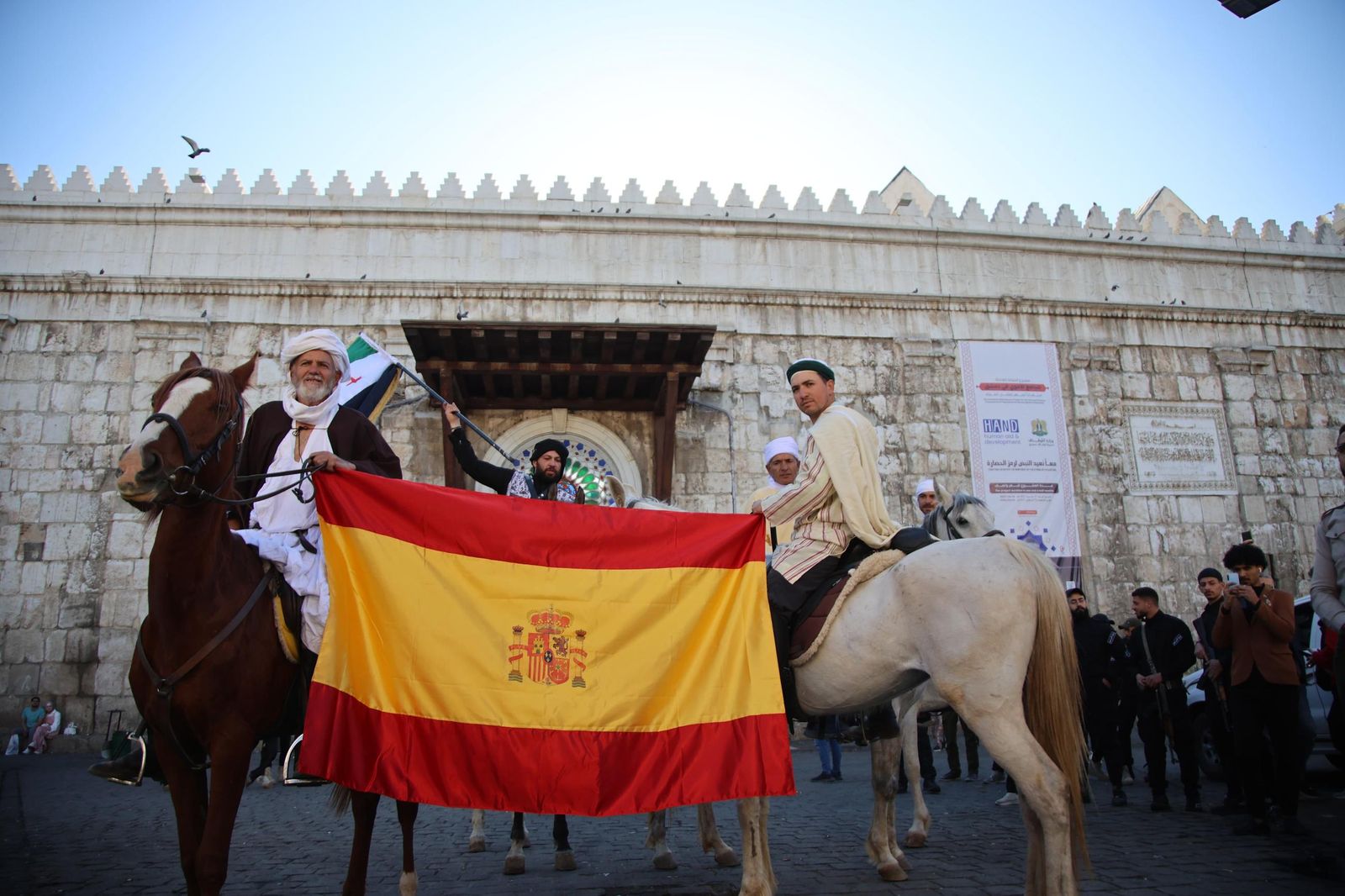 Los jinetes en Siria.