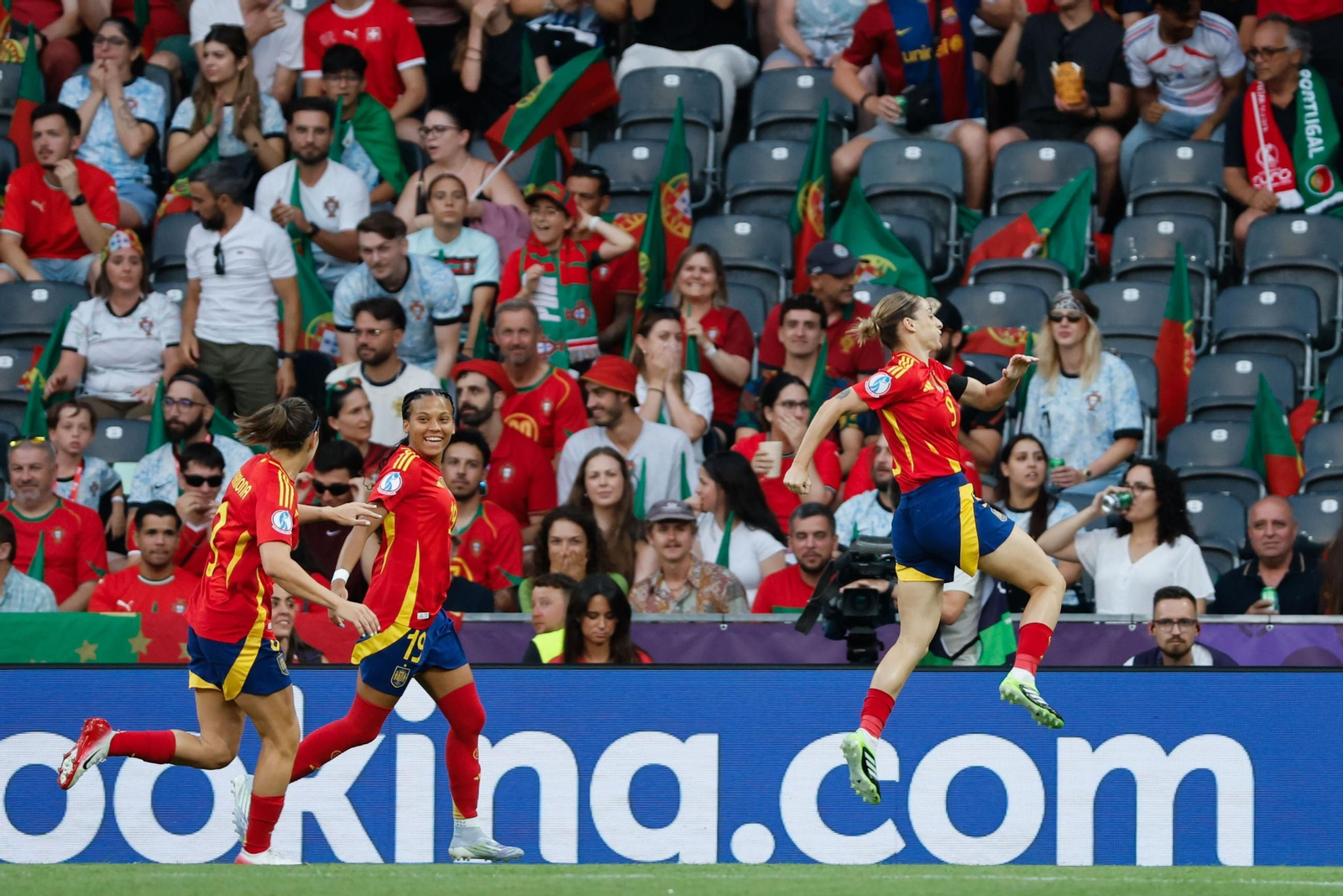 Las fotos del España - Portugal en la Eurocopa femenina