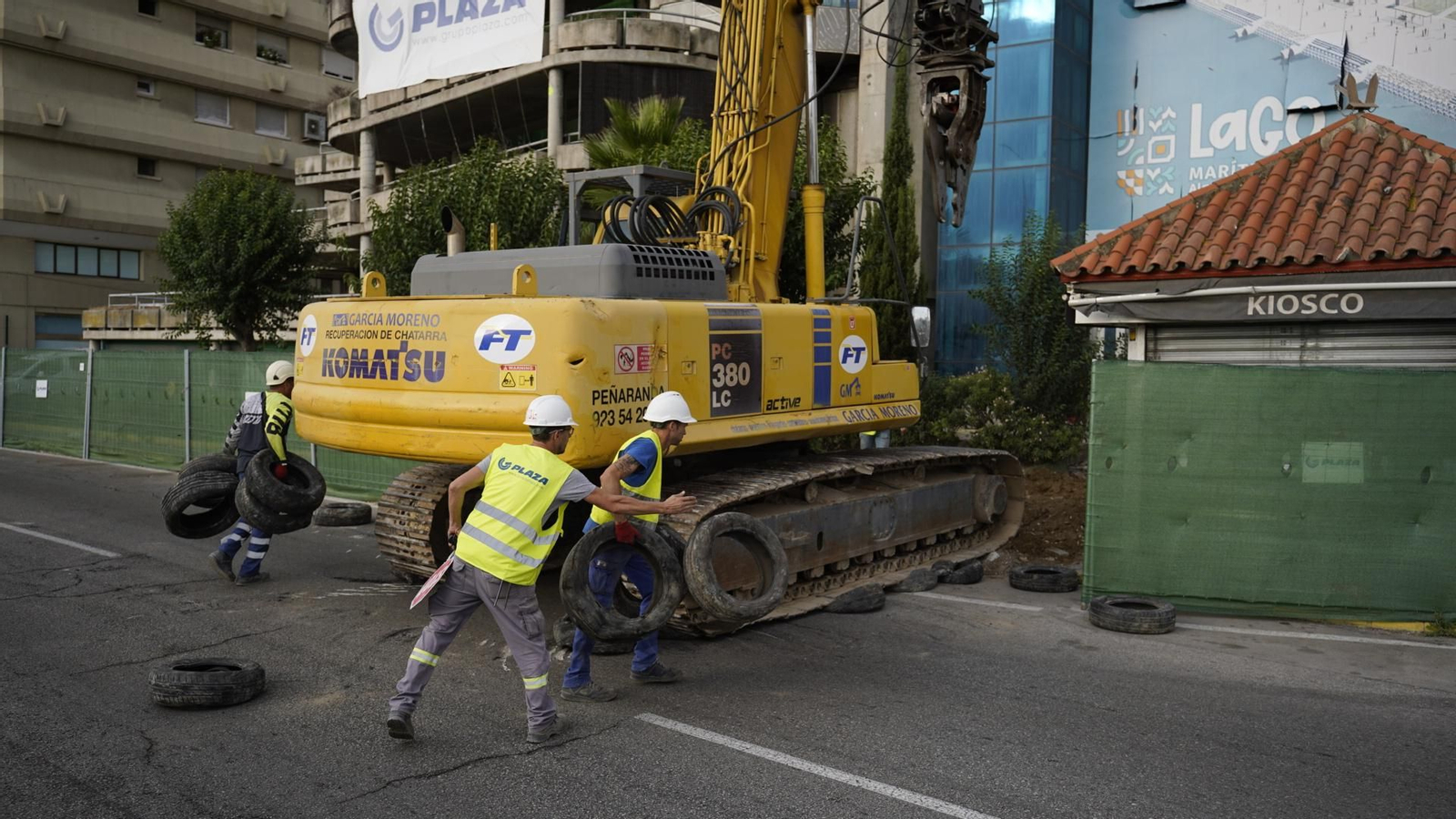 Fotografías de la demolición del edificio escalinata en Algeciras