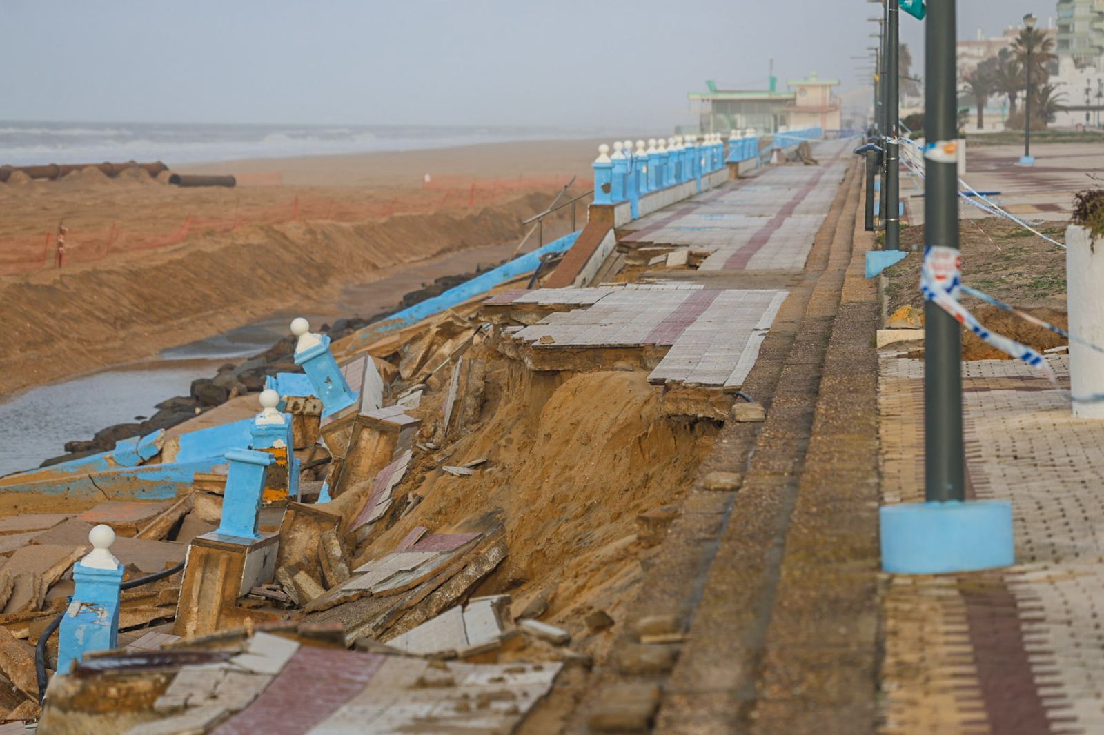 Fotografías de las zonas más perjudicadas de Matalascañas tras los últimos temporales