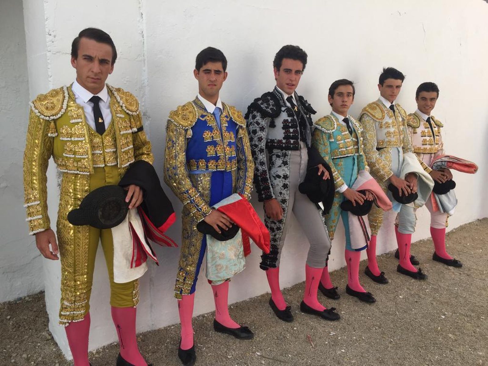 Los novilleros participantes en Ubrique.