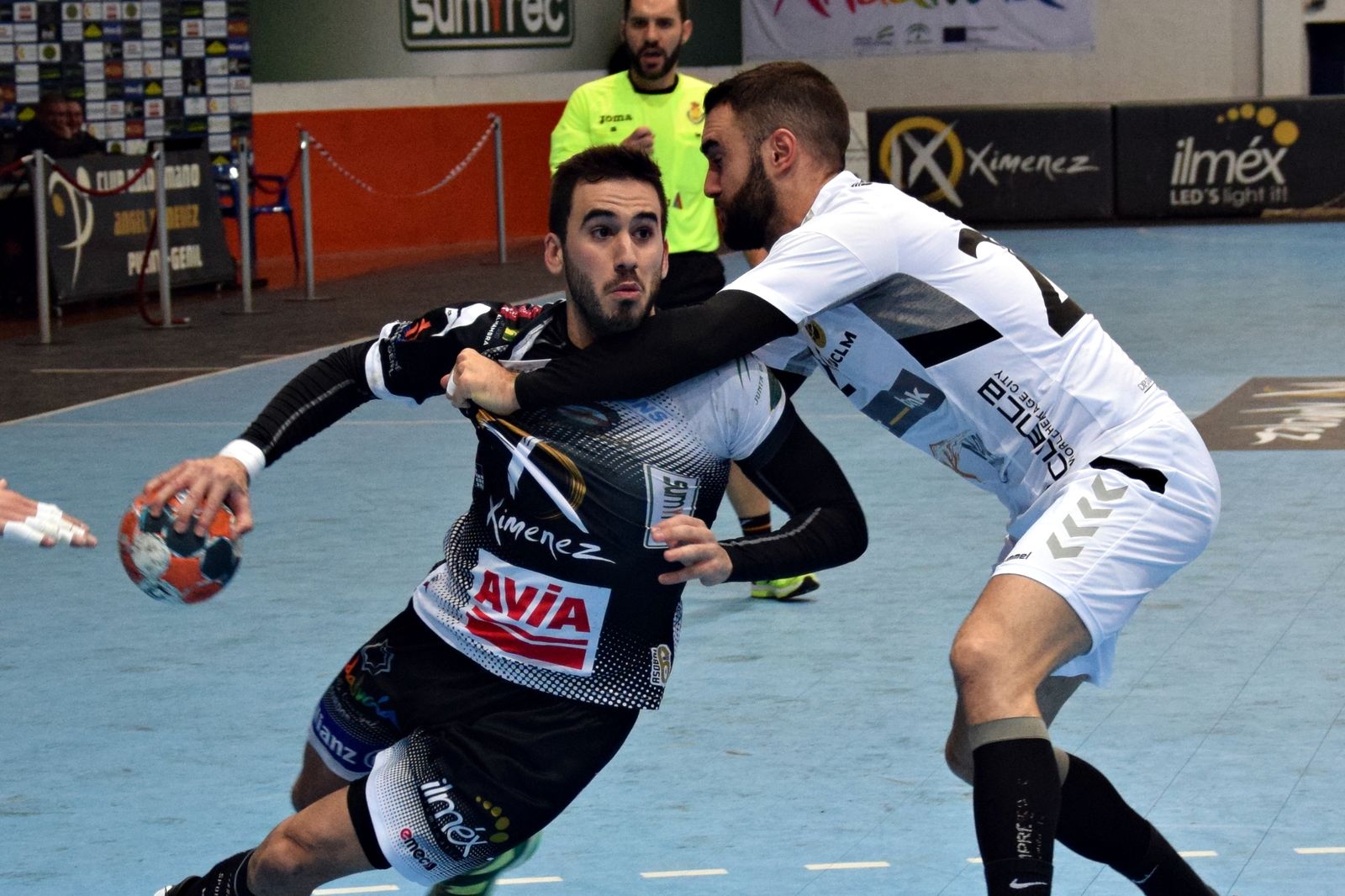 Mario Porras, en un reciente partido del Ángel Ximénez-Avia.