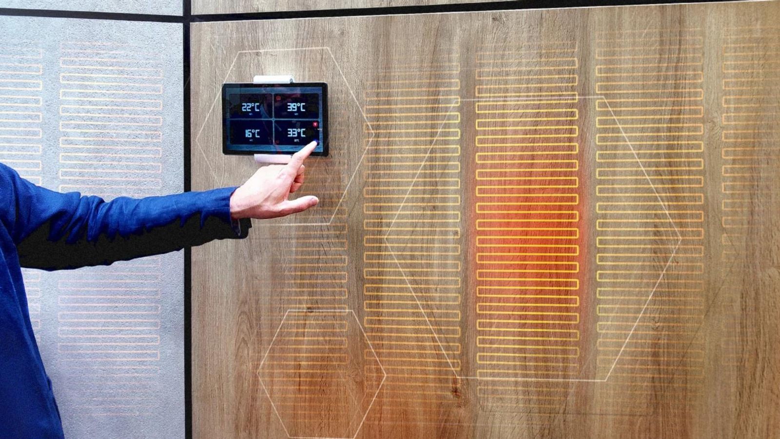 Muestra de cómo funcionaría este radiador de bajo consumo