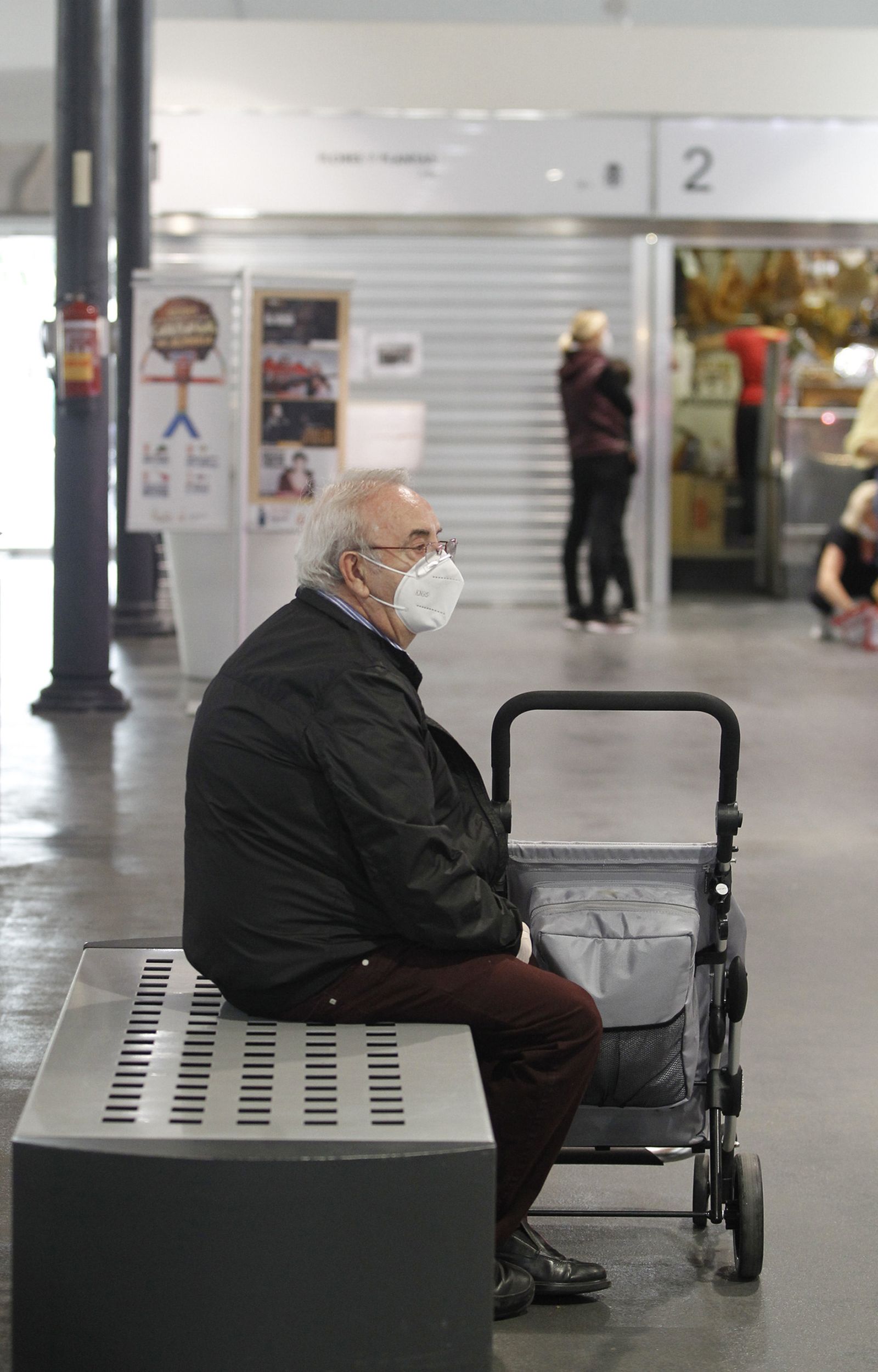 Fotogalería Mercado Central de Almería en época de coronavirus