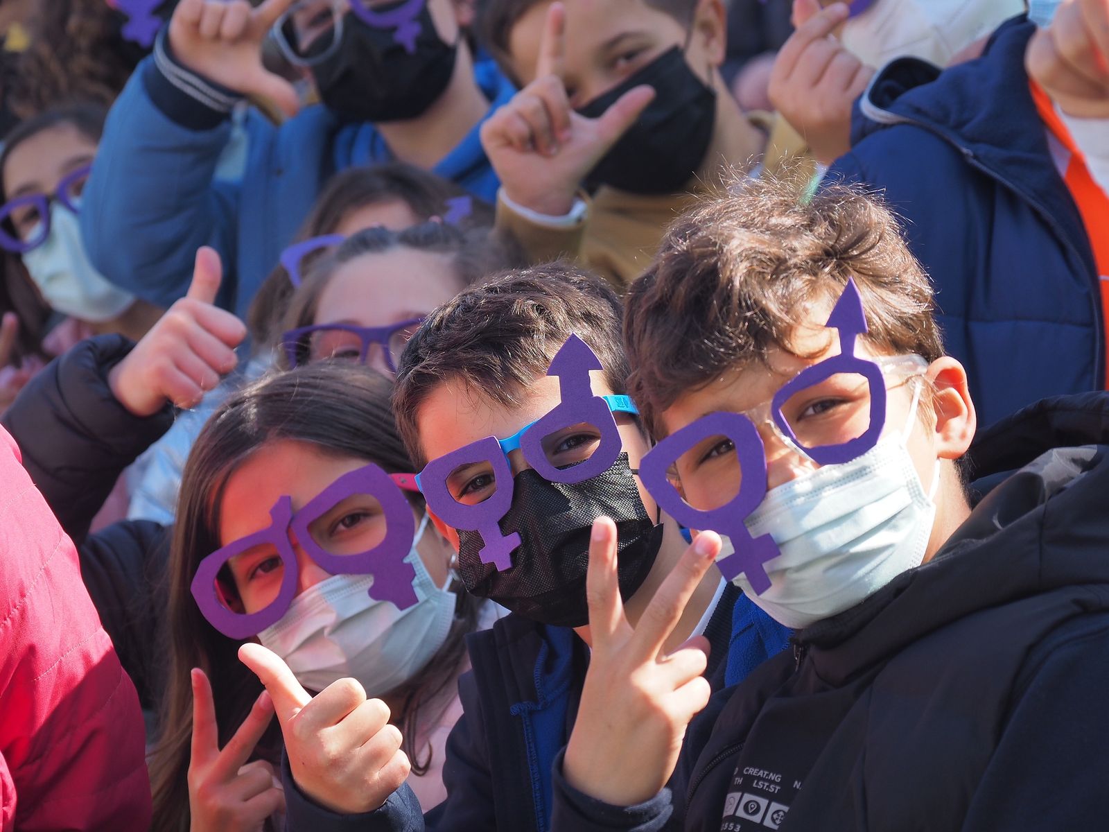 Escolares reivindican igualdad en Cartaya