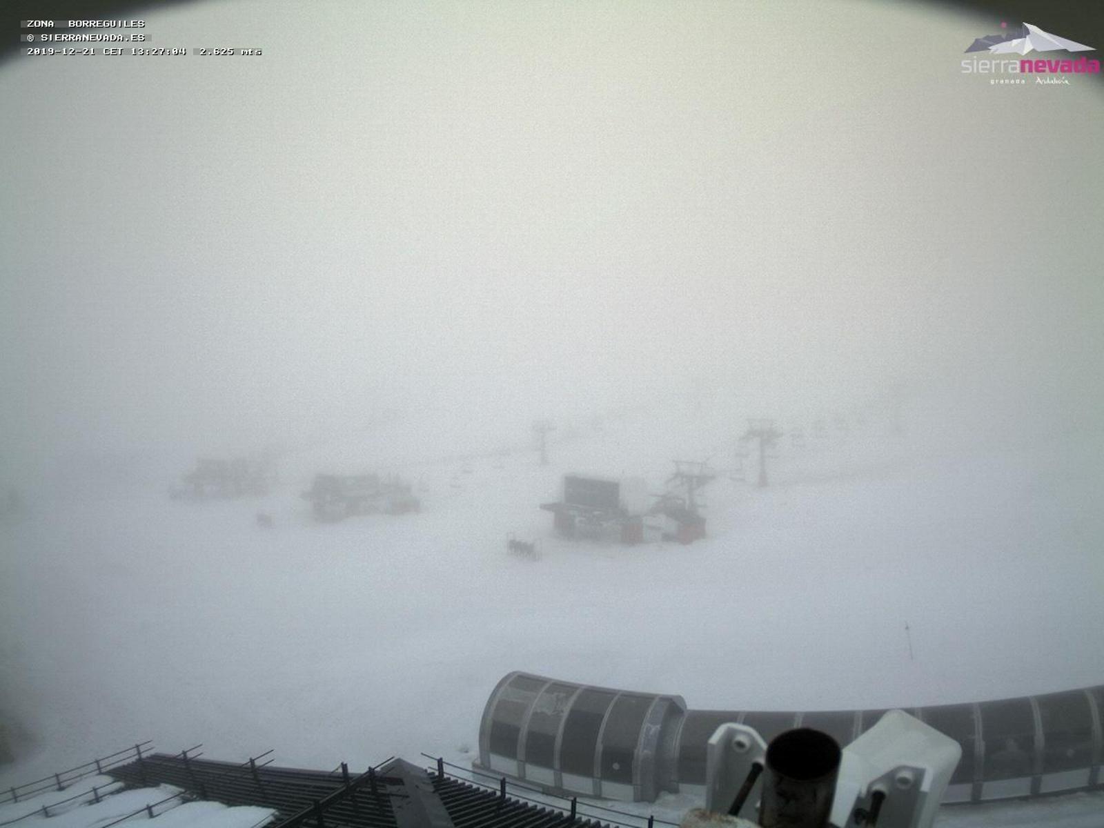 Imagen de Borreguiles por la webcam de la estación