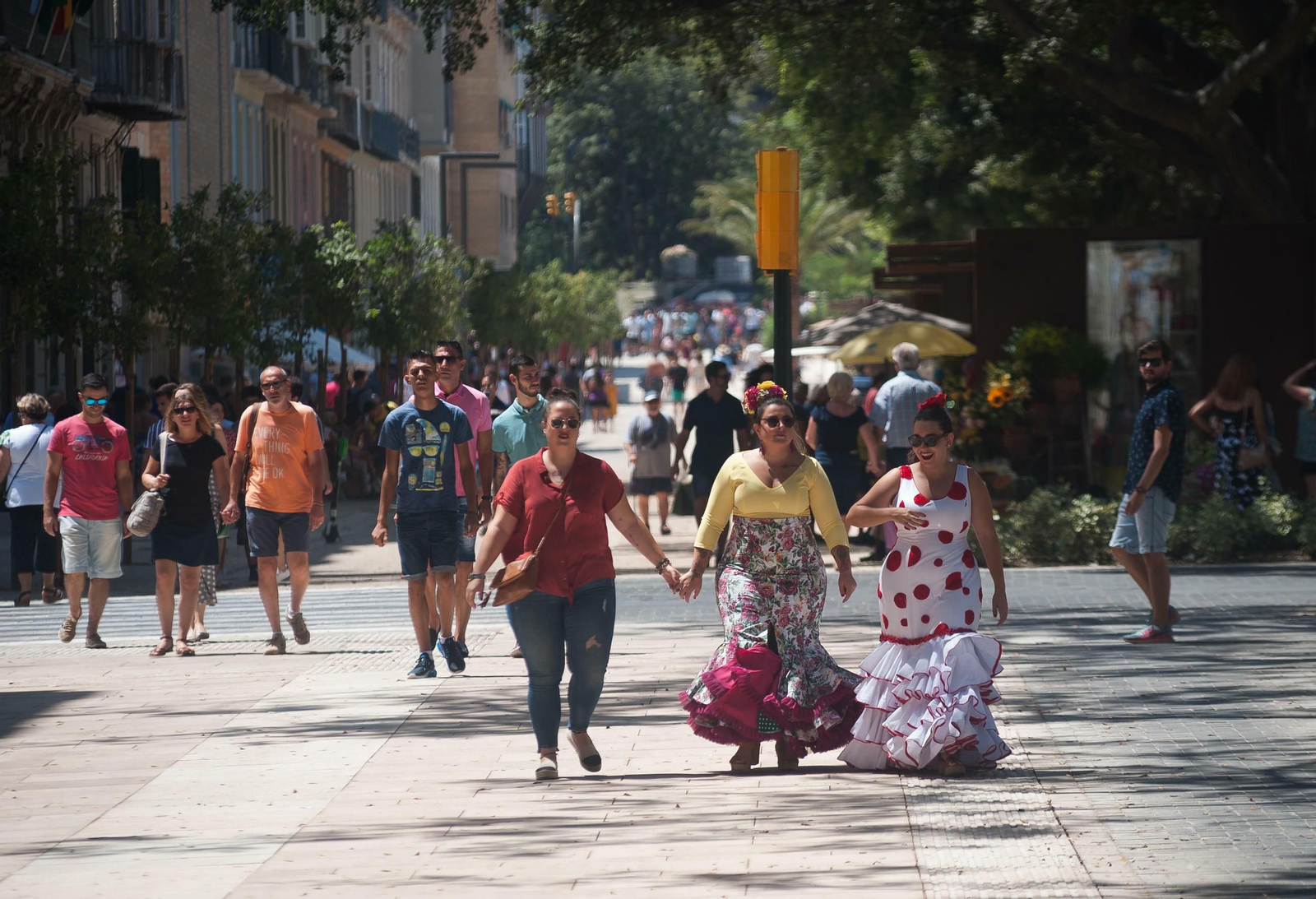 El primer día de la Feria de Málaga en el Centro, en fotos
