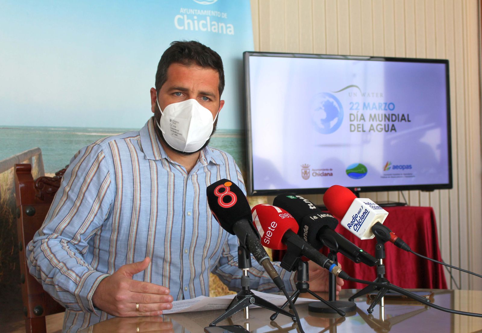 El delegado municipal de Medio Ambiente, durante la presentación de esta iniciativa.