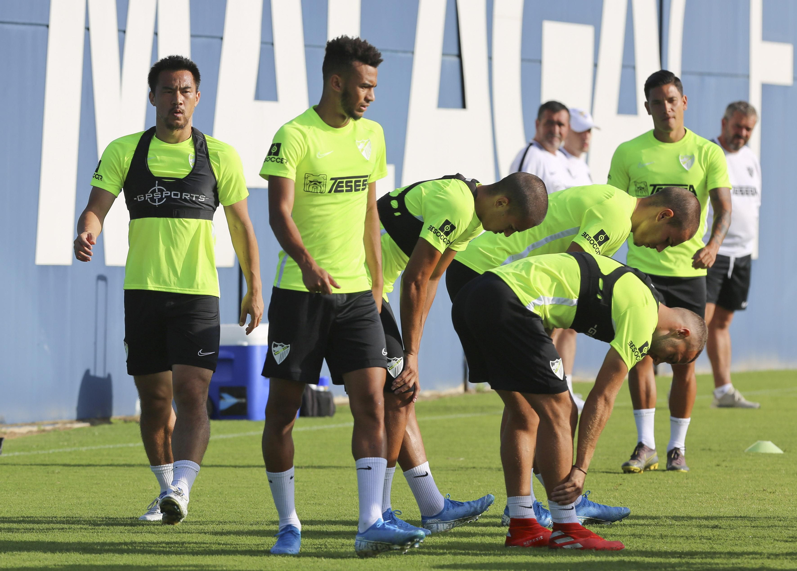 Shinji Okazaki, su fugaz paso por Málaga, en fotos