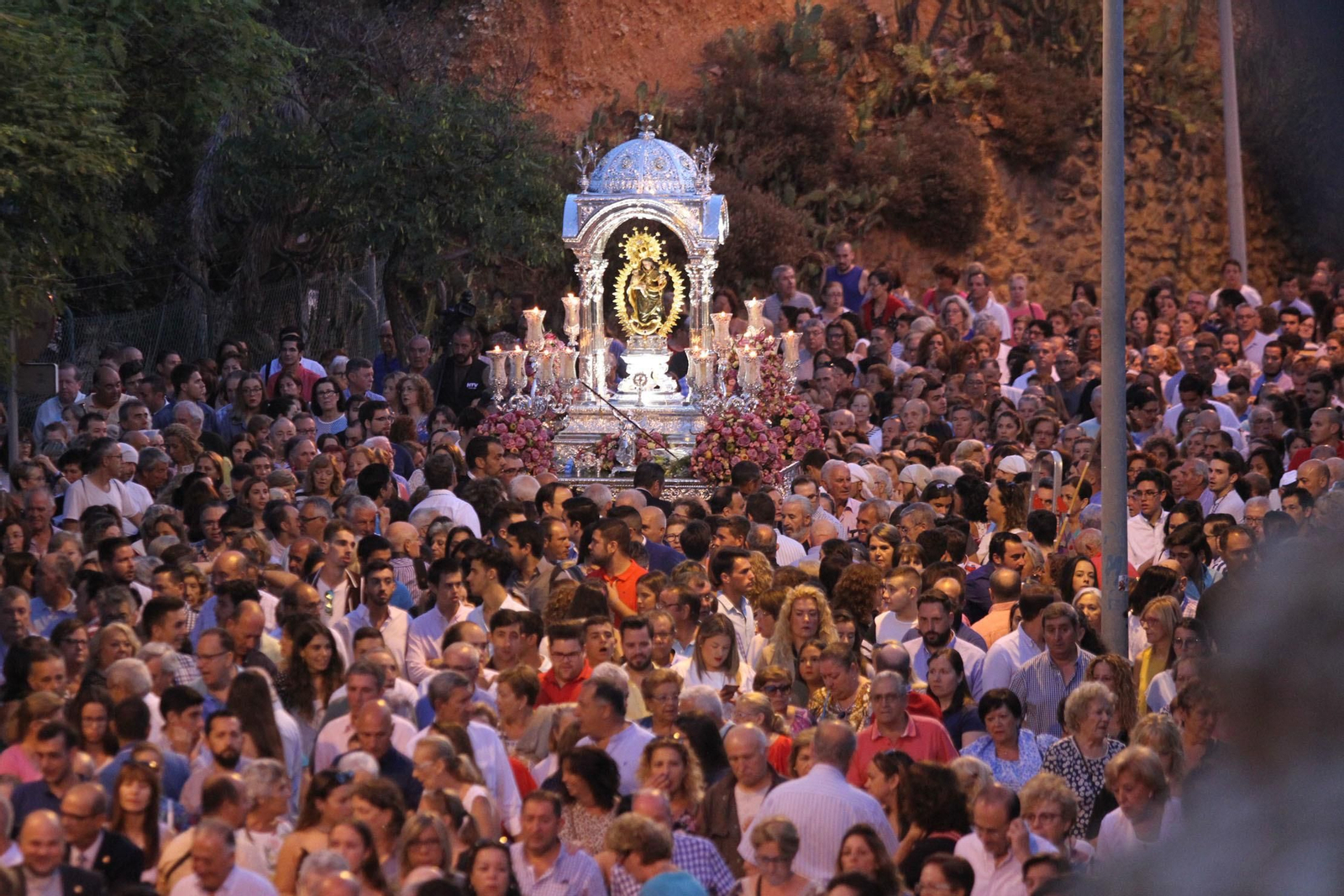 Imágenes de la bajada de La Cinta a la Catedral de La Merced
