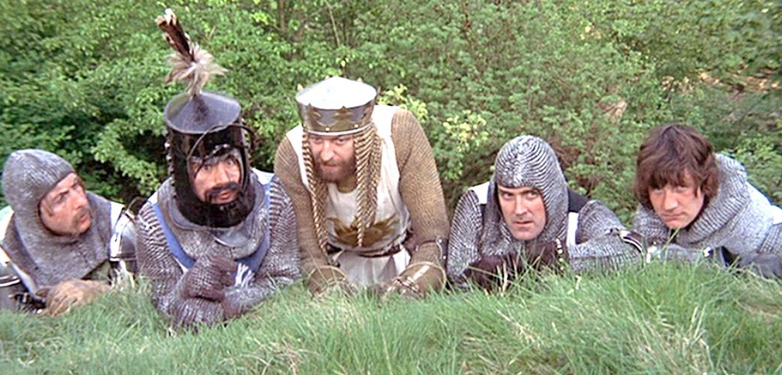 Los Monty Python en 'Los caballeros de la mesa cuadrada'