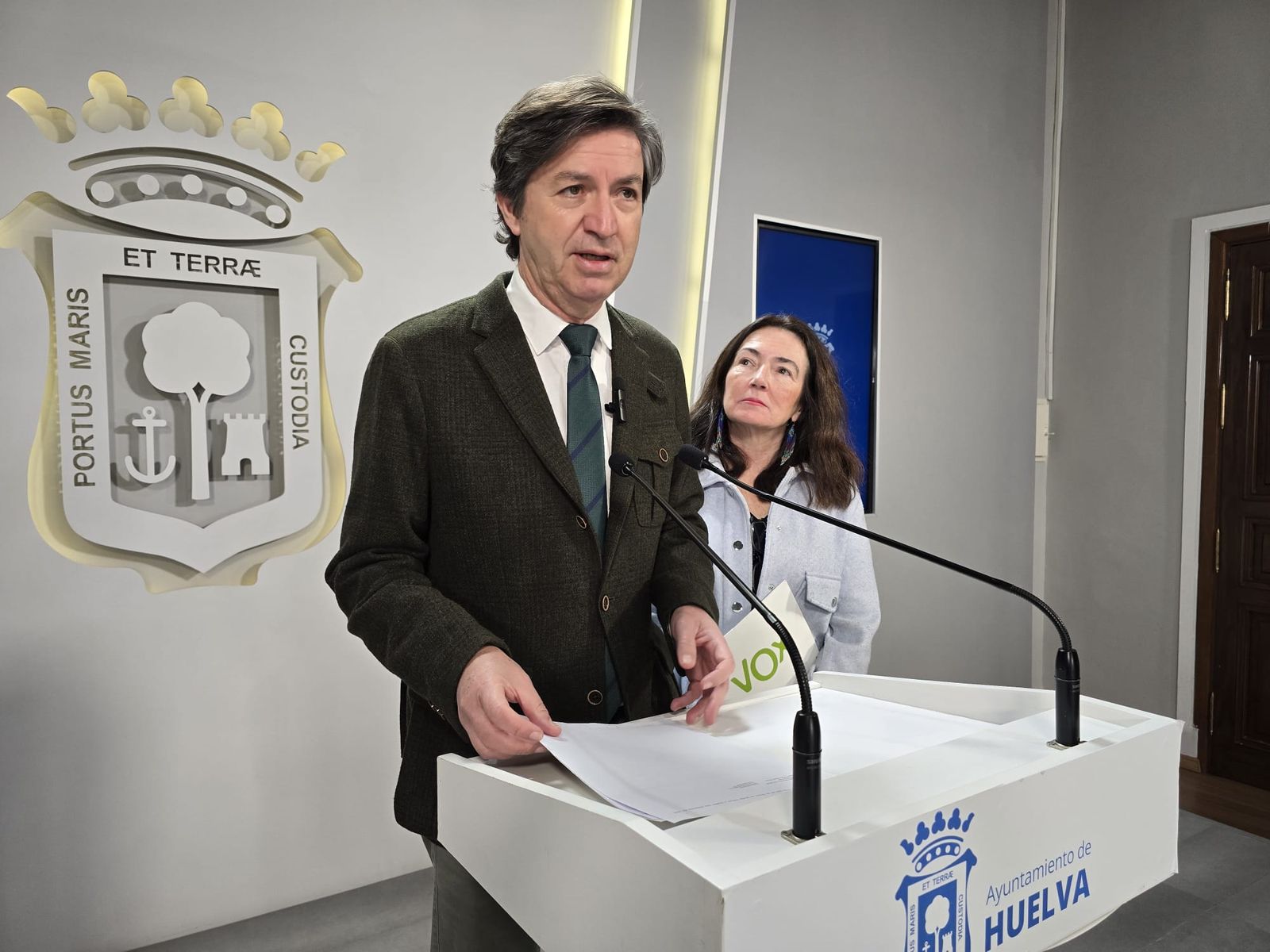 Wenceslao Font, portavoz de Vox en el Ayuntamiento de Huelva.