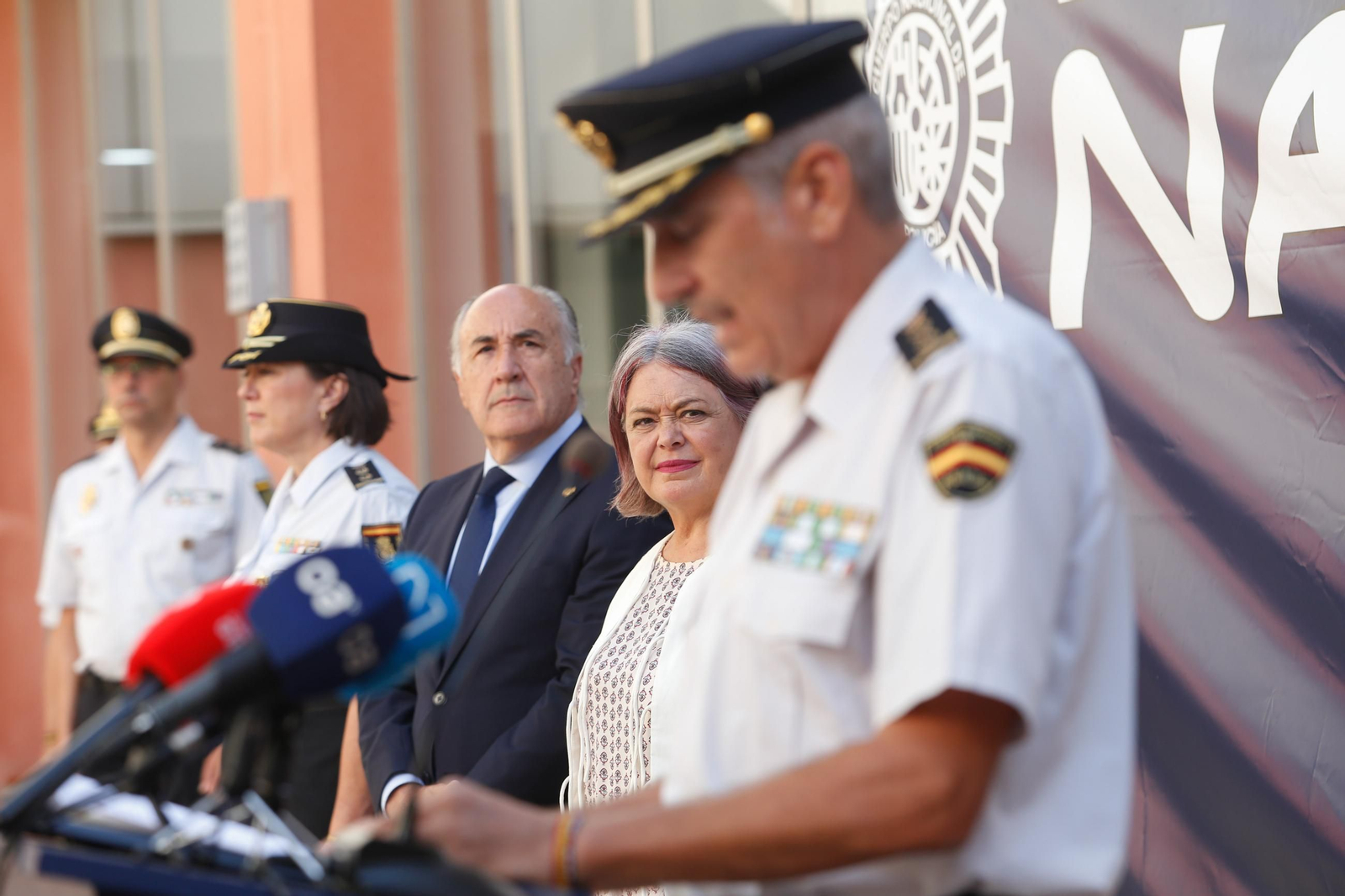 Acto de presenación de los nuevos alumnos de la Escuela Nacional de Policía en Algeciras