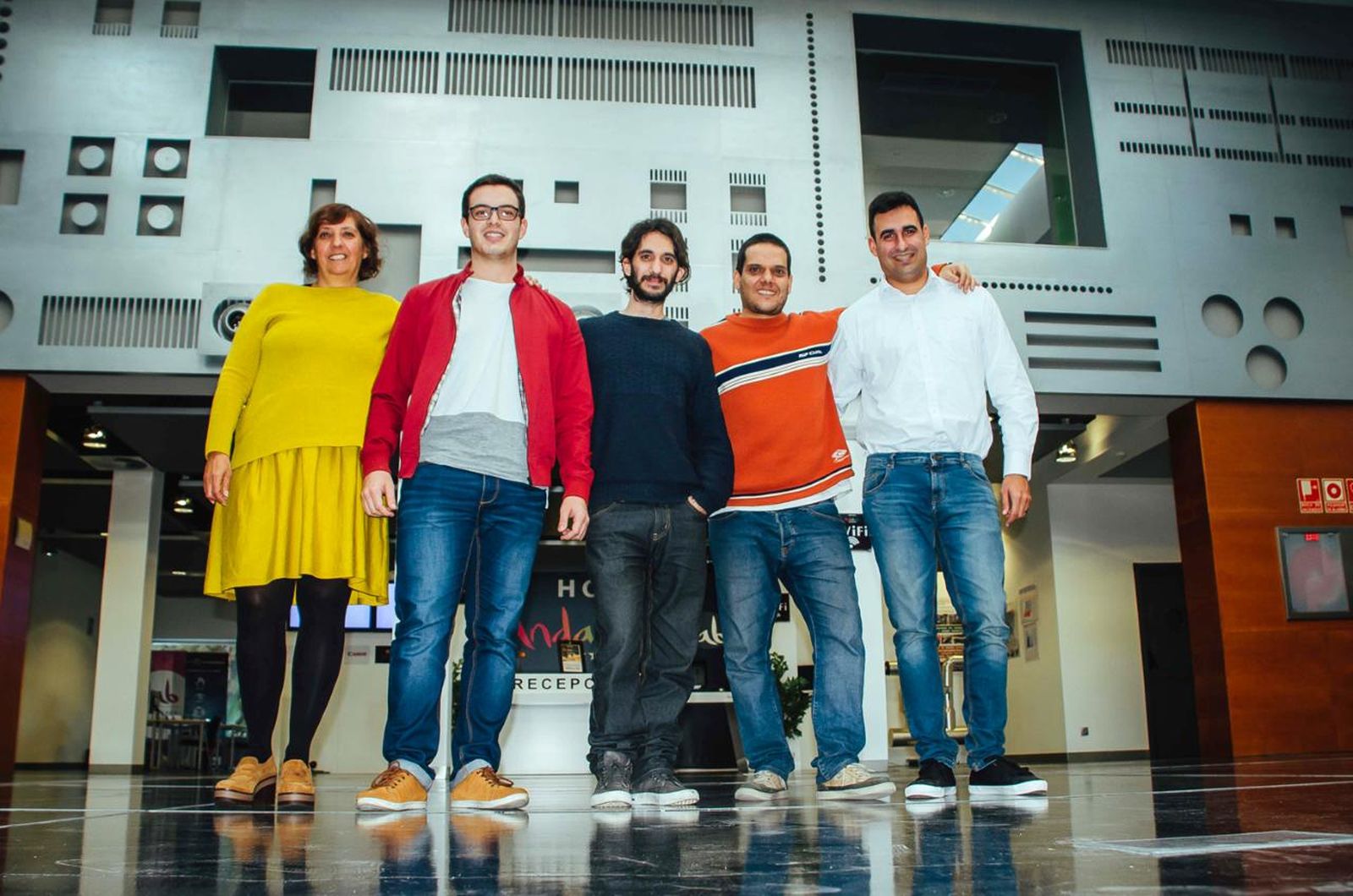 El equipo que ha creado la app Menupop.