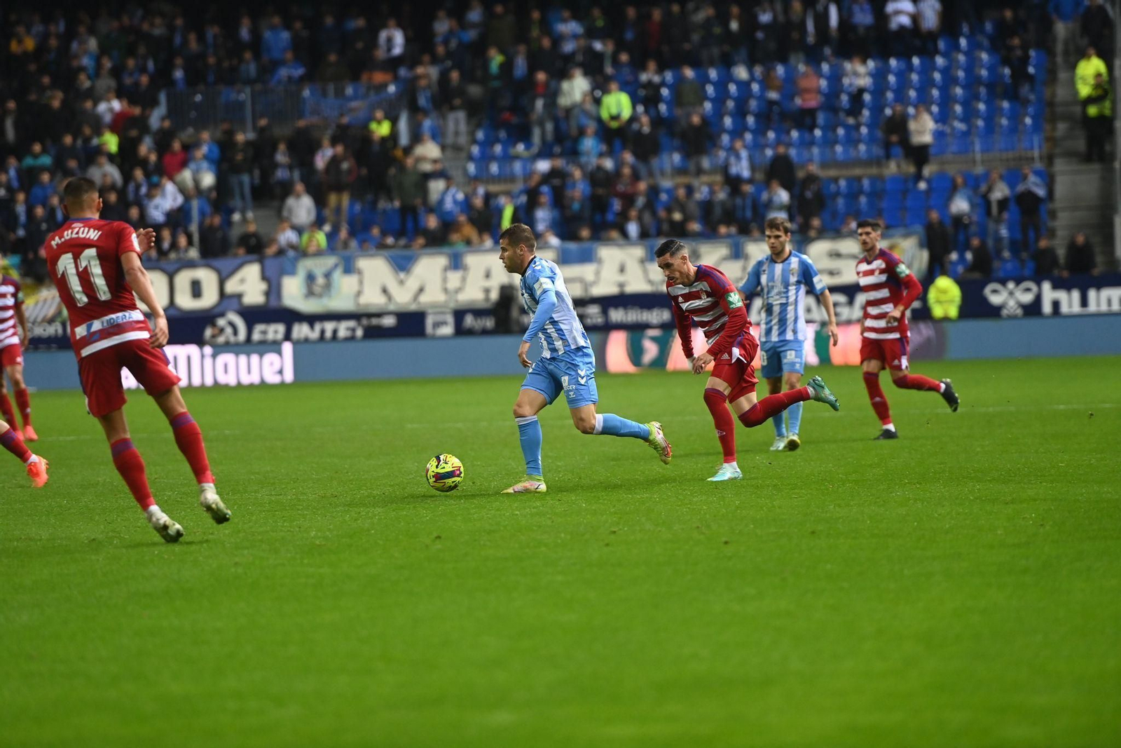 El Málaga CF - Granada CF, en fotos