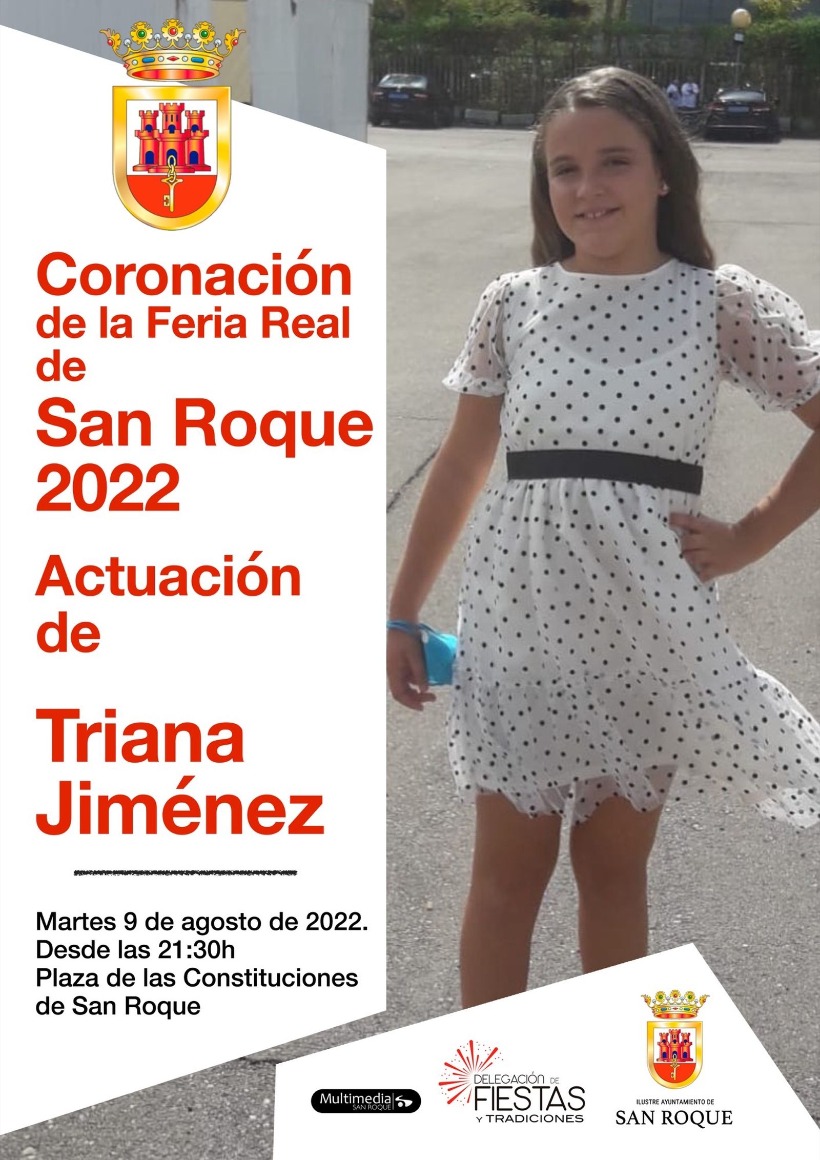 Cartel de la actuación de Triana Jiménez