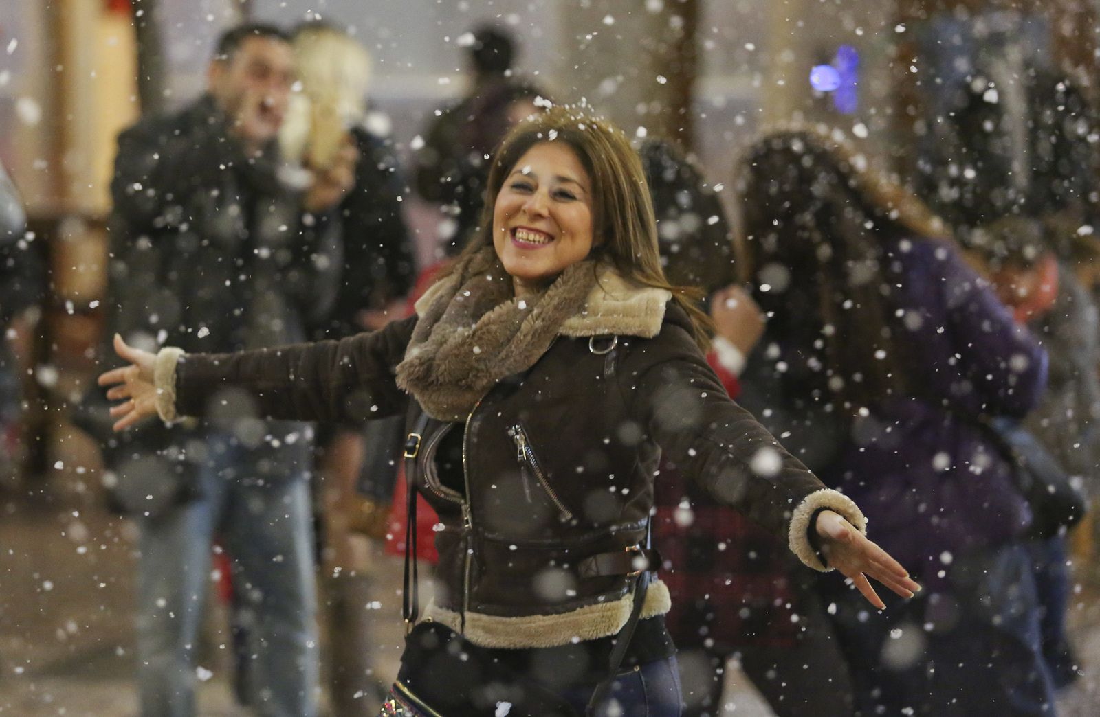 Blanca Navidad en la Plaza de las Flores