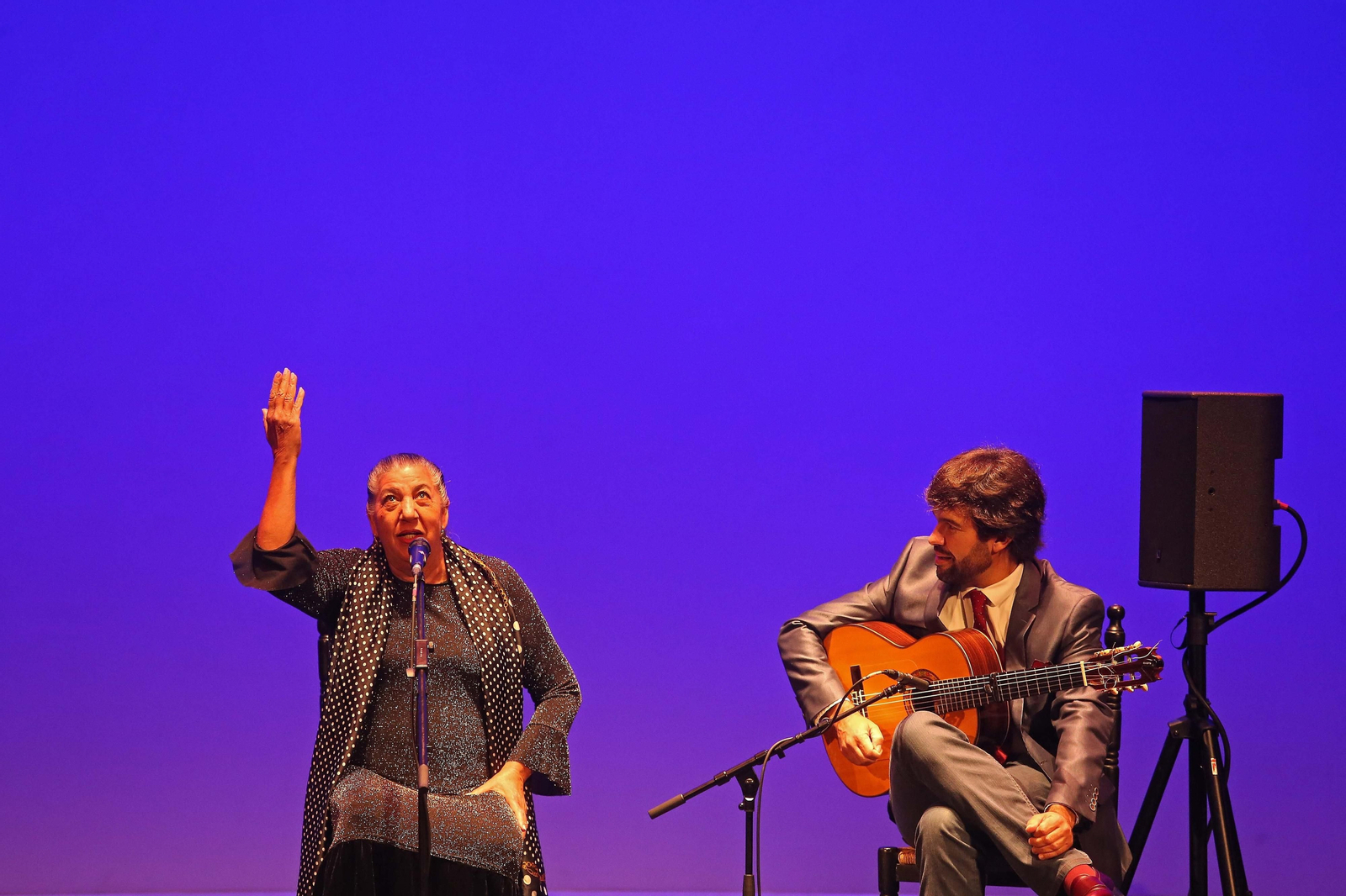 Juana la del Pipa y Miguel Salado, este viernes en el Galiardo.