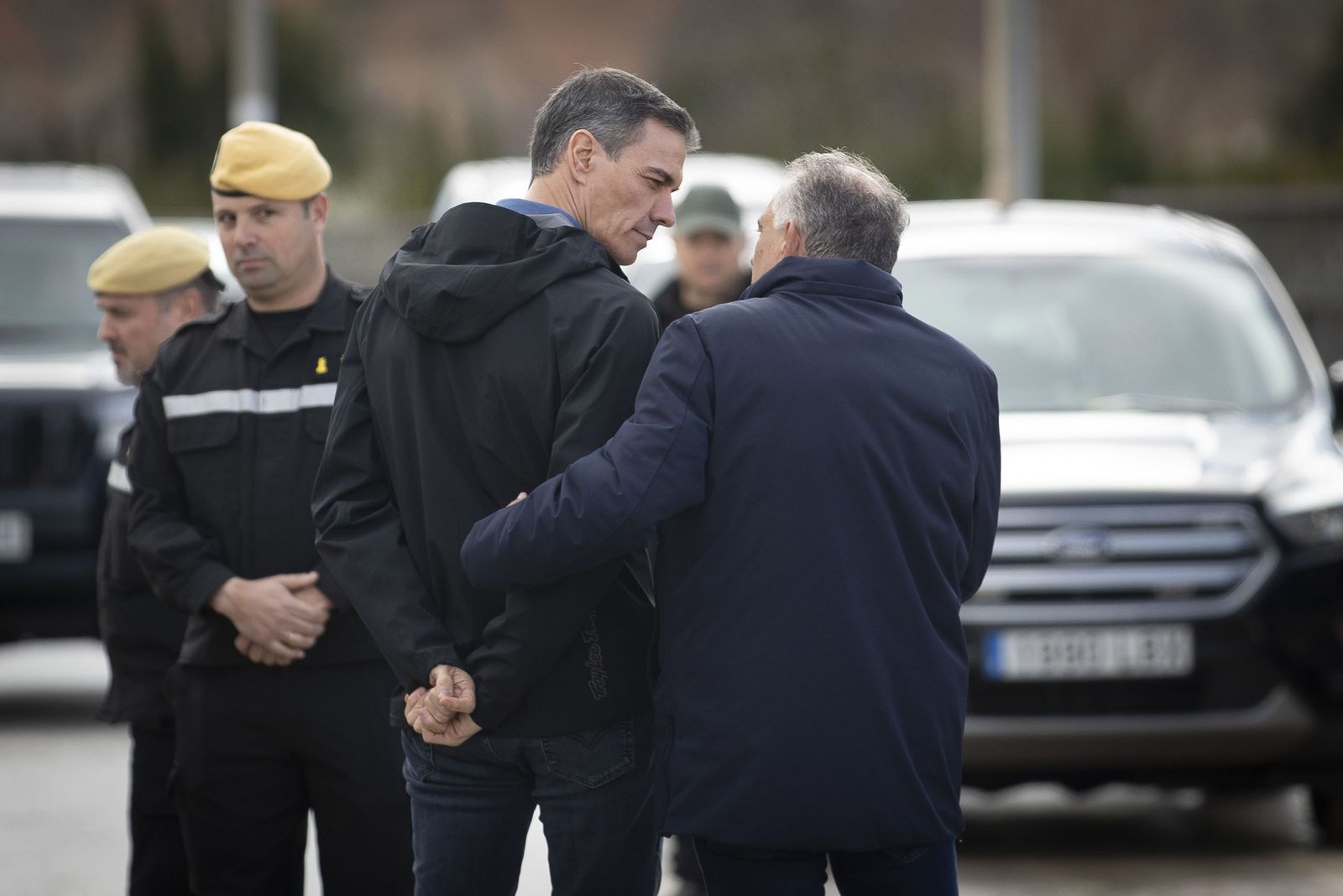 Fotos: Pedro Sánchez visita Huétor Tájar para comprobar los daños de la borrasca Leonardo