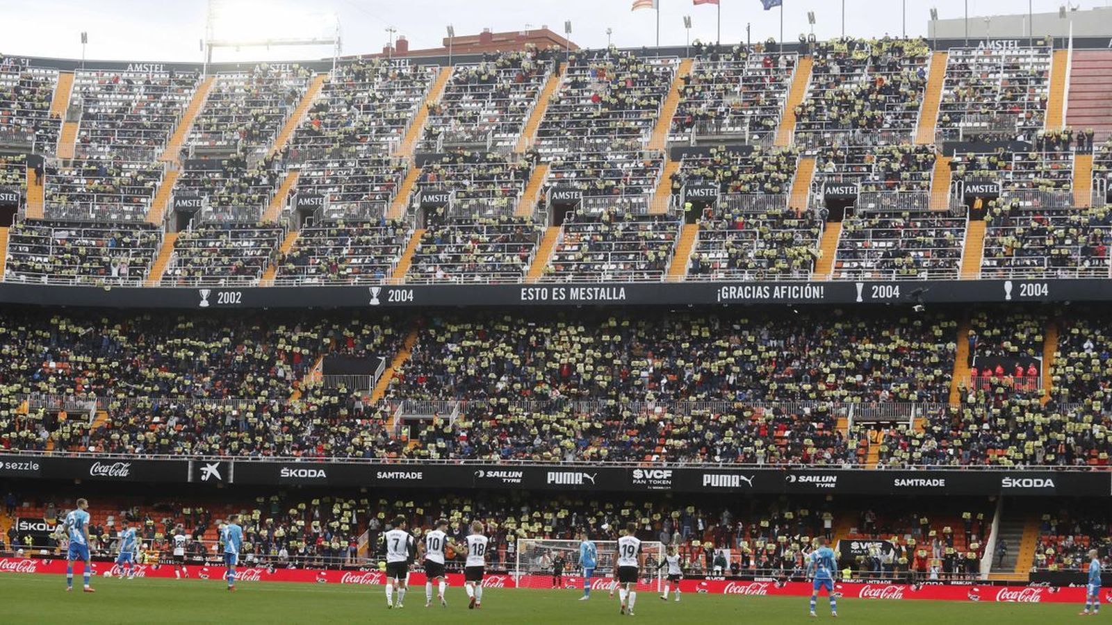 Una imagen de Mestalla con público