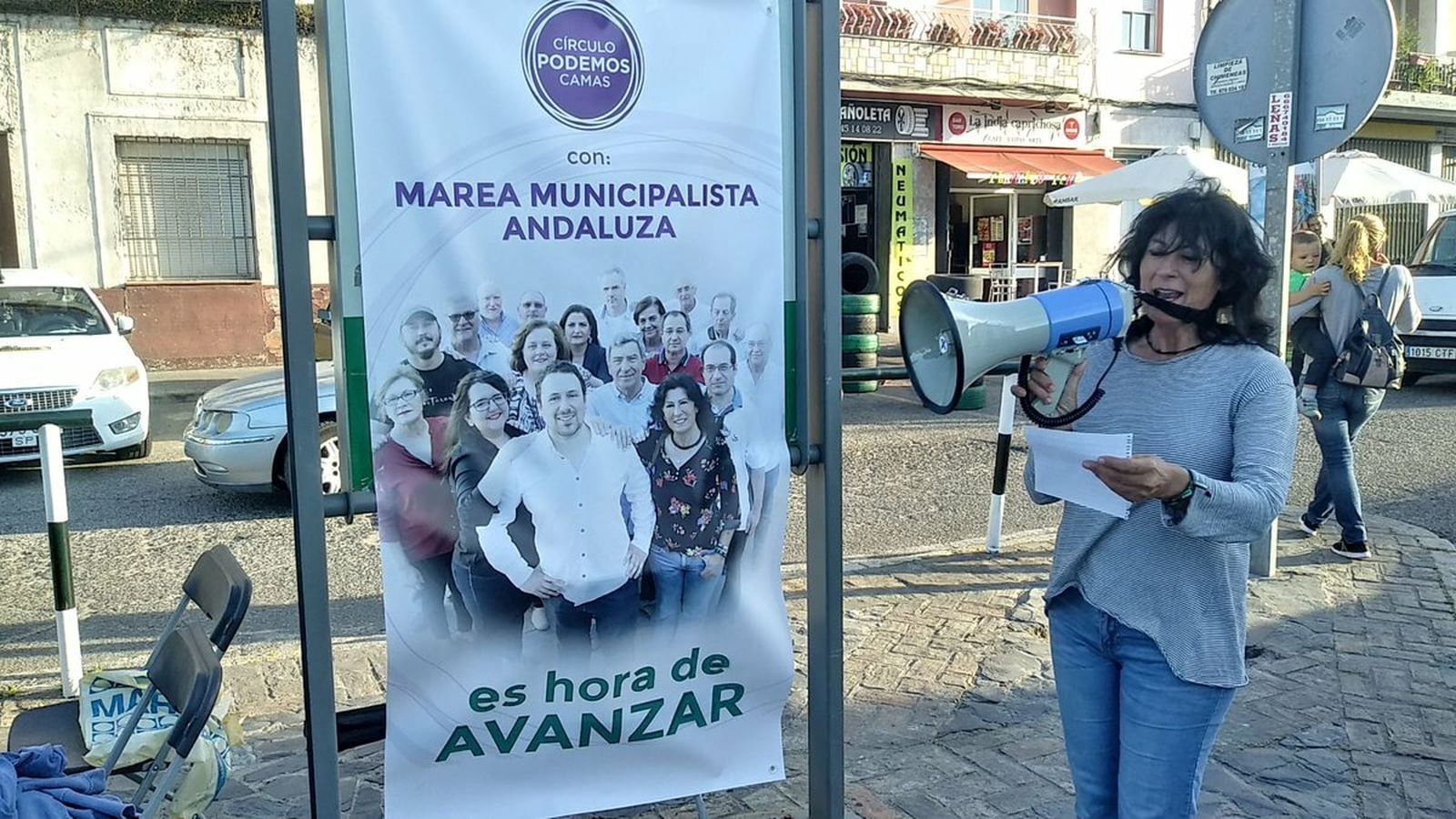 Un acto de  Marea Municipalista en Camas