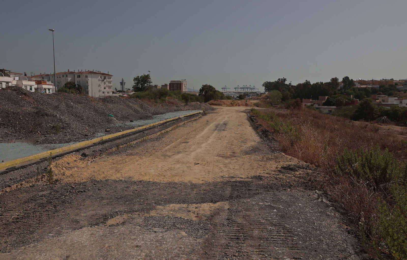 Fotos de las obras del Acceso Sur a Algeciras en La Juliana