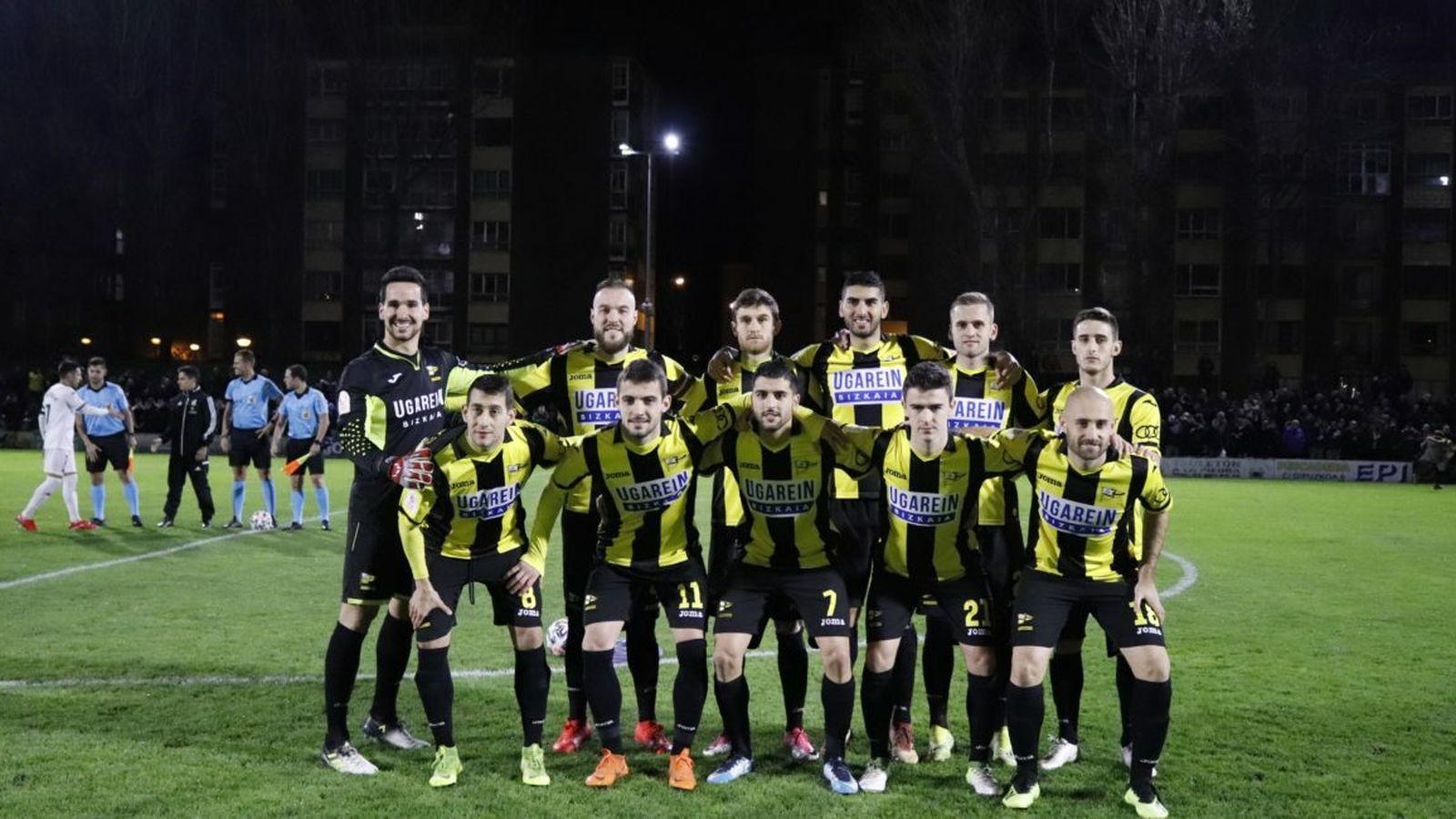 El once del Portugalete que venció al Extremadura.