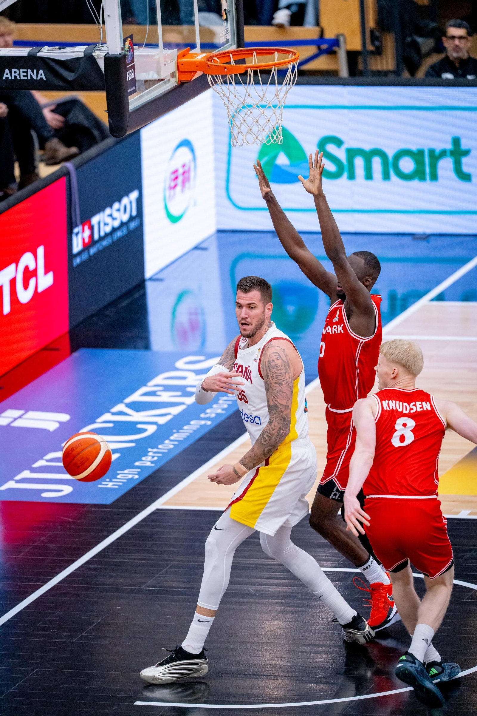 Las mejores fotos del Dinamarca-España de baloncesto