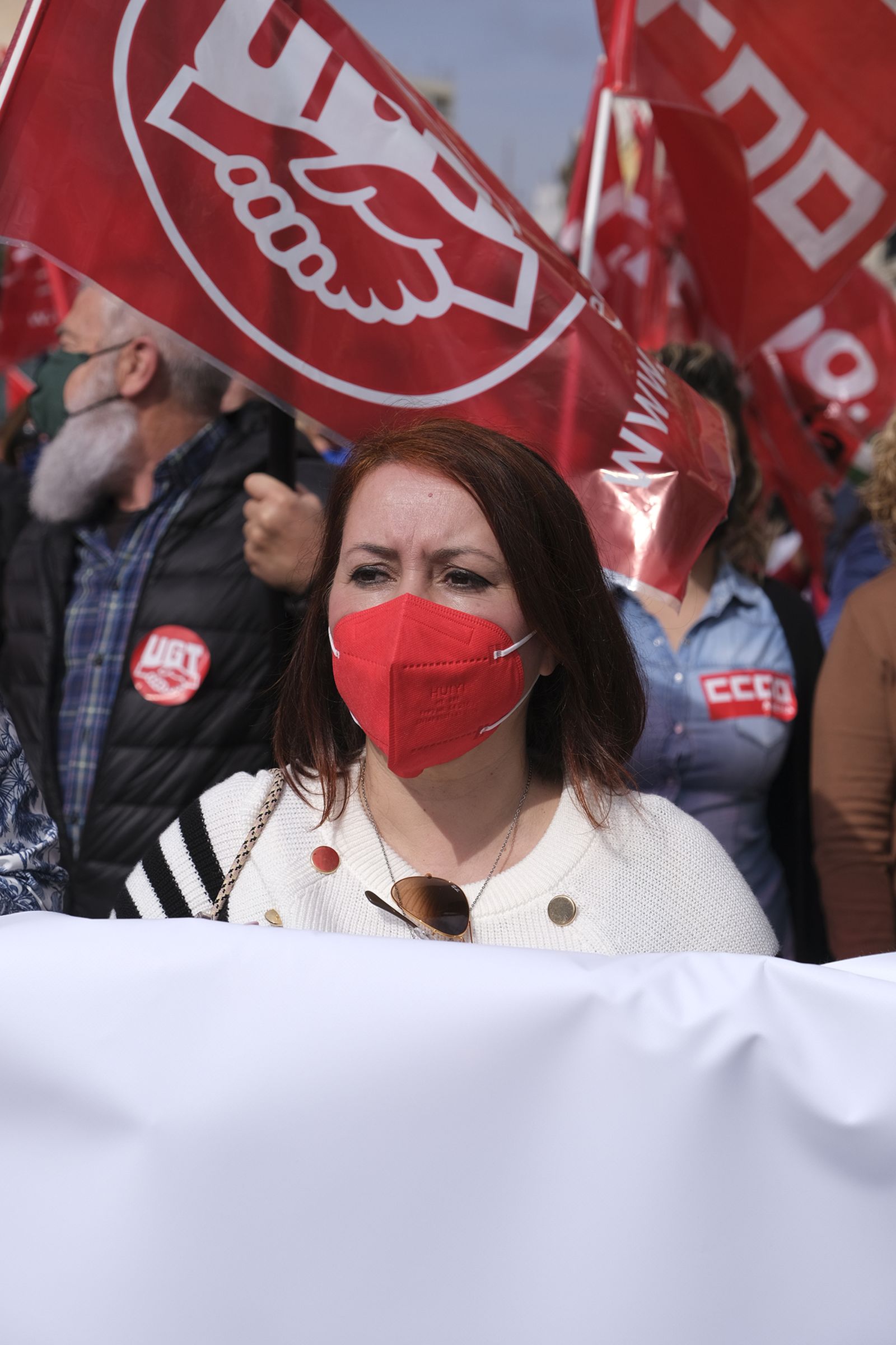 Imágenes de la manifestación a favor de la sanidad pública en Almería