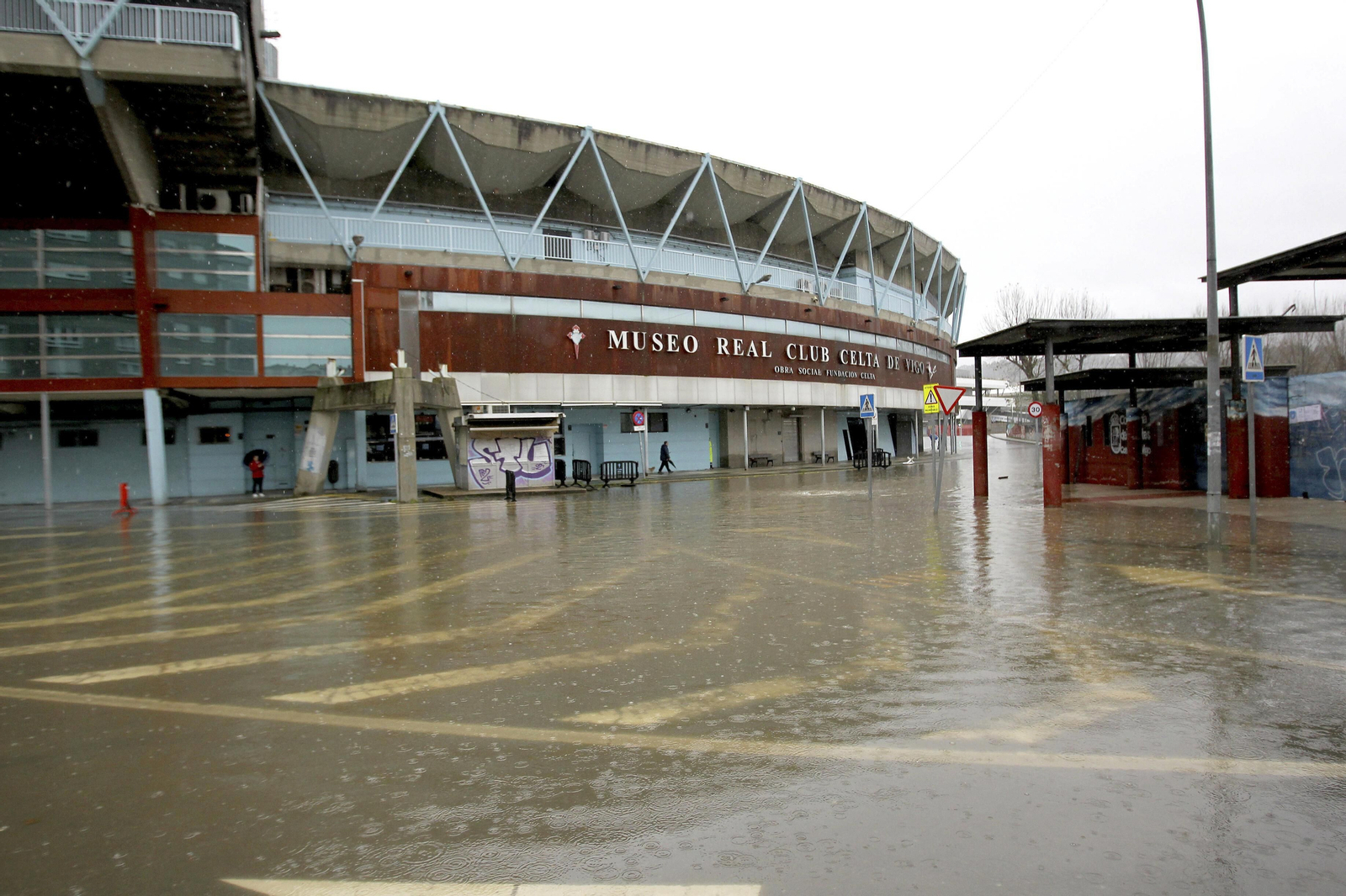 Exterior del estadio de Balaídos.