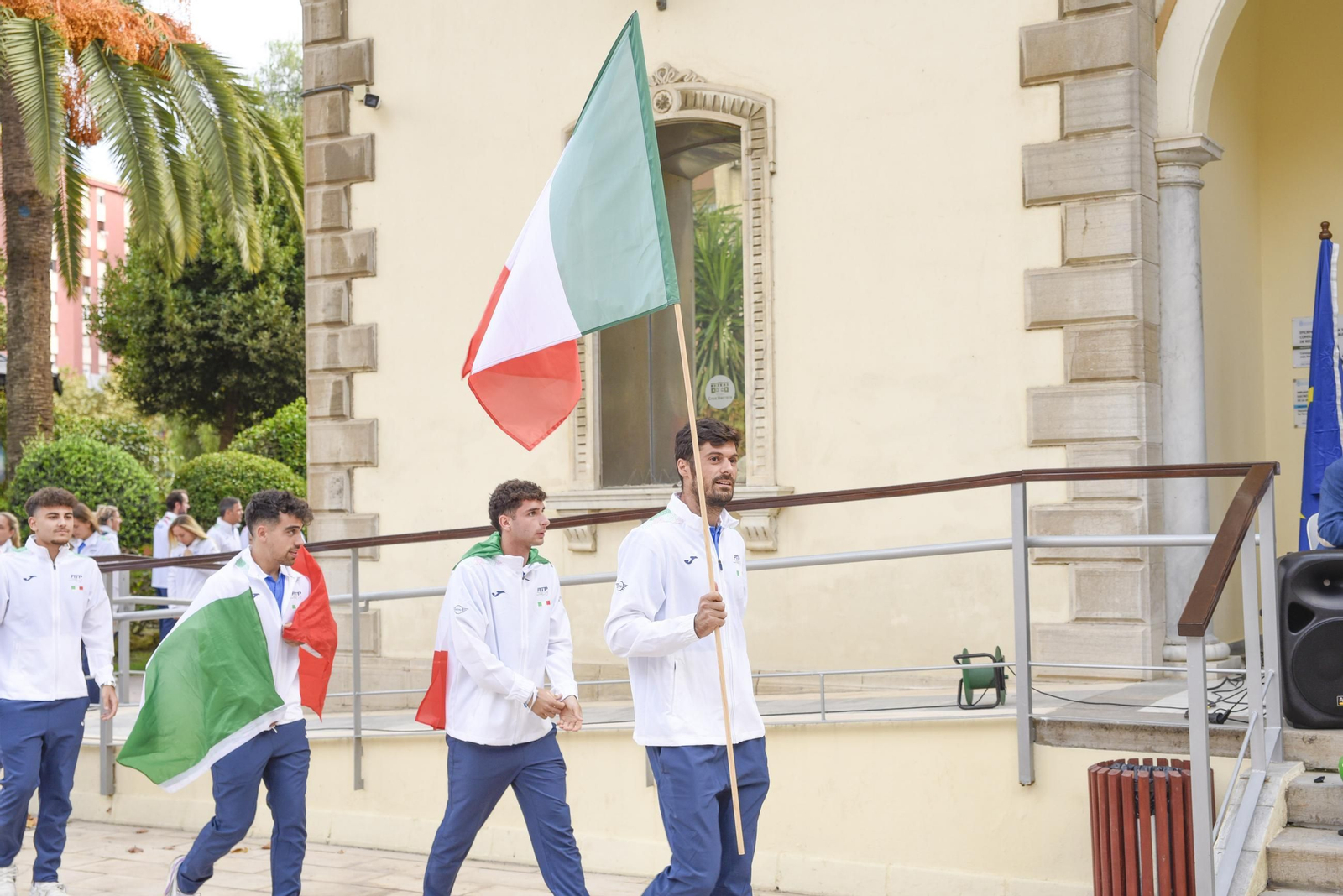 Las fotos del desfile de banderas de las selecciones participantes en el FIP Euro Pádel Cup de La Línea