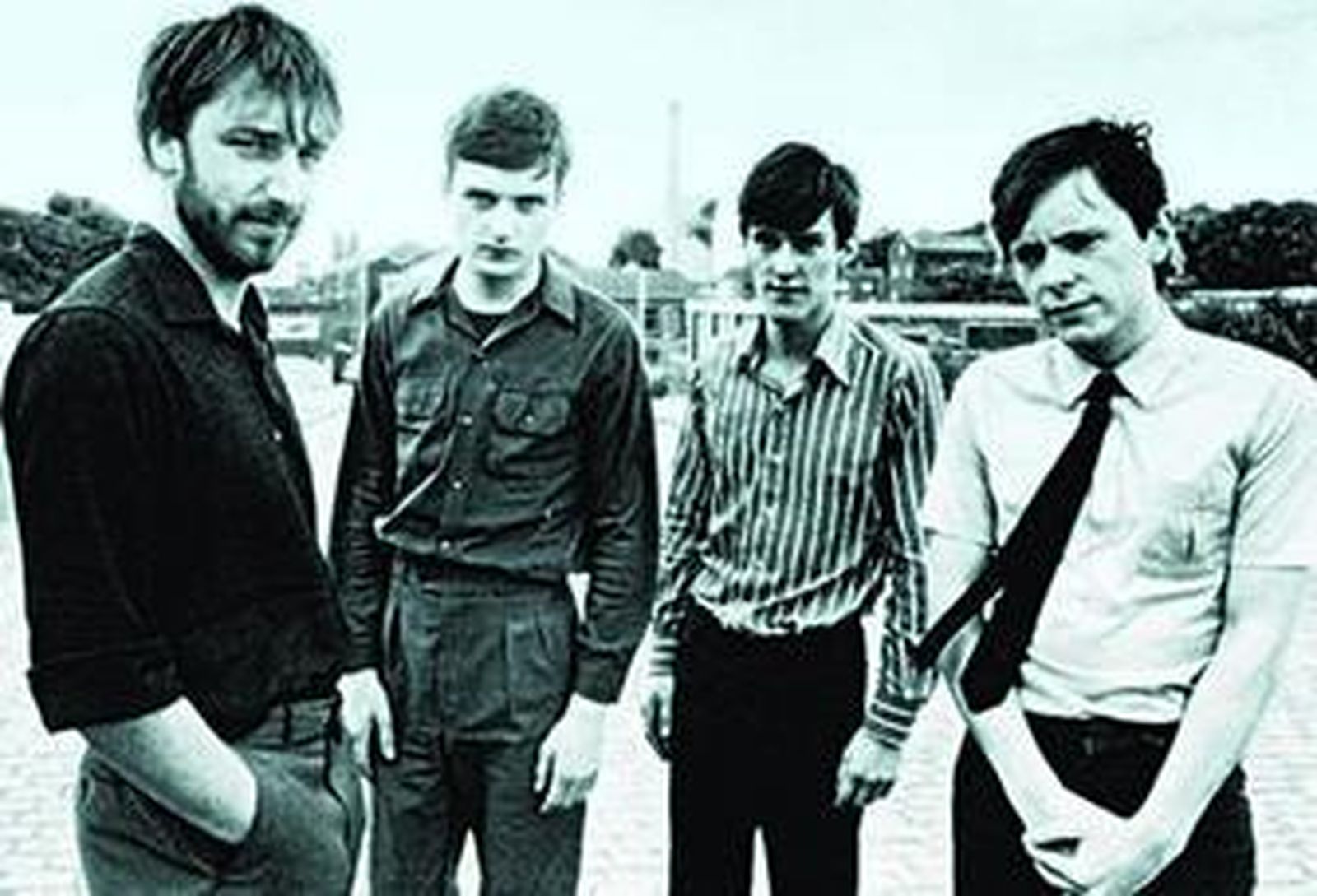 Peter Hook, Ian Curtis, Stephen Morris y Bernard Sumner: Joy Division, retratados en Manchester en 1978.