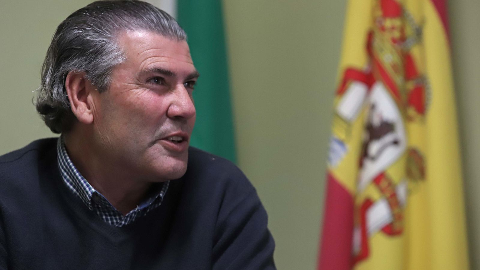 Jesús Fernández Rey, durante la entrevista.