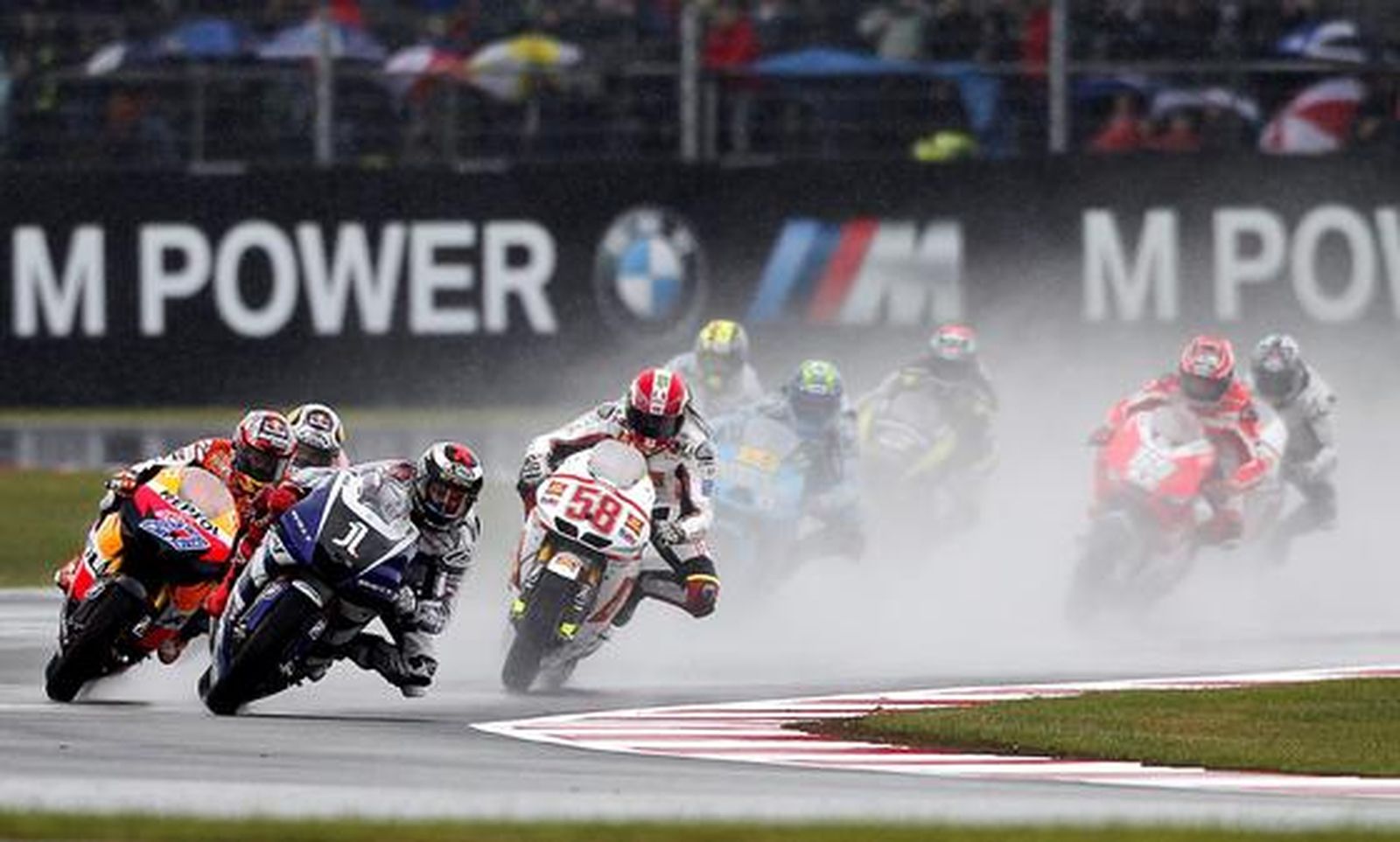 La carrera de MotoGP del Gran Premio de Gran Bretaña.

Foto: AFP Photo