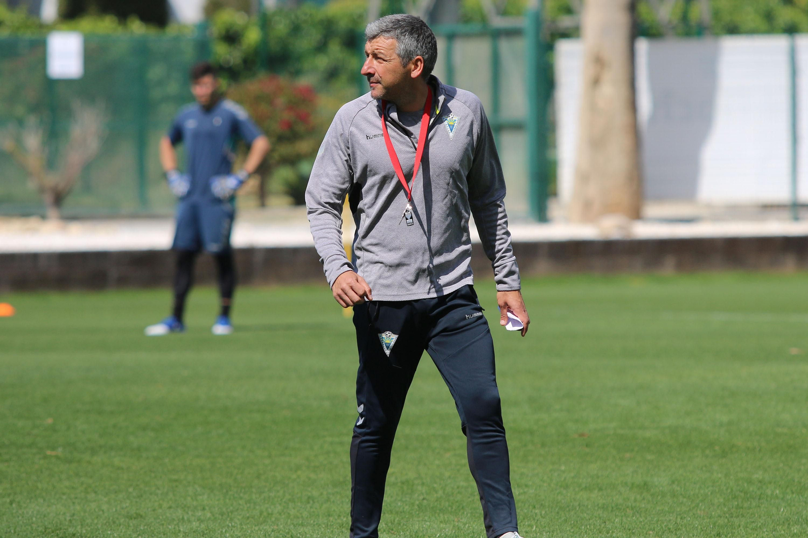 David Cubillo, durante un entrenamiento esta semana.